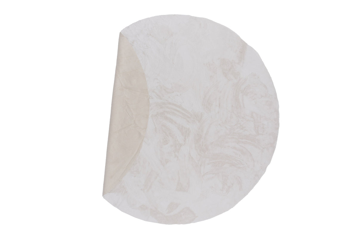 Nina Teppich rund in Weiss präsentiert im Onlineshop von KAQTU Design AG. Teppich ist von Venture Home