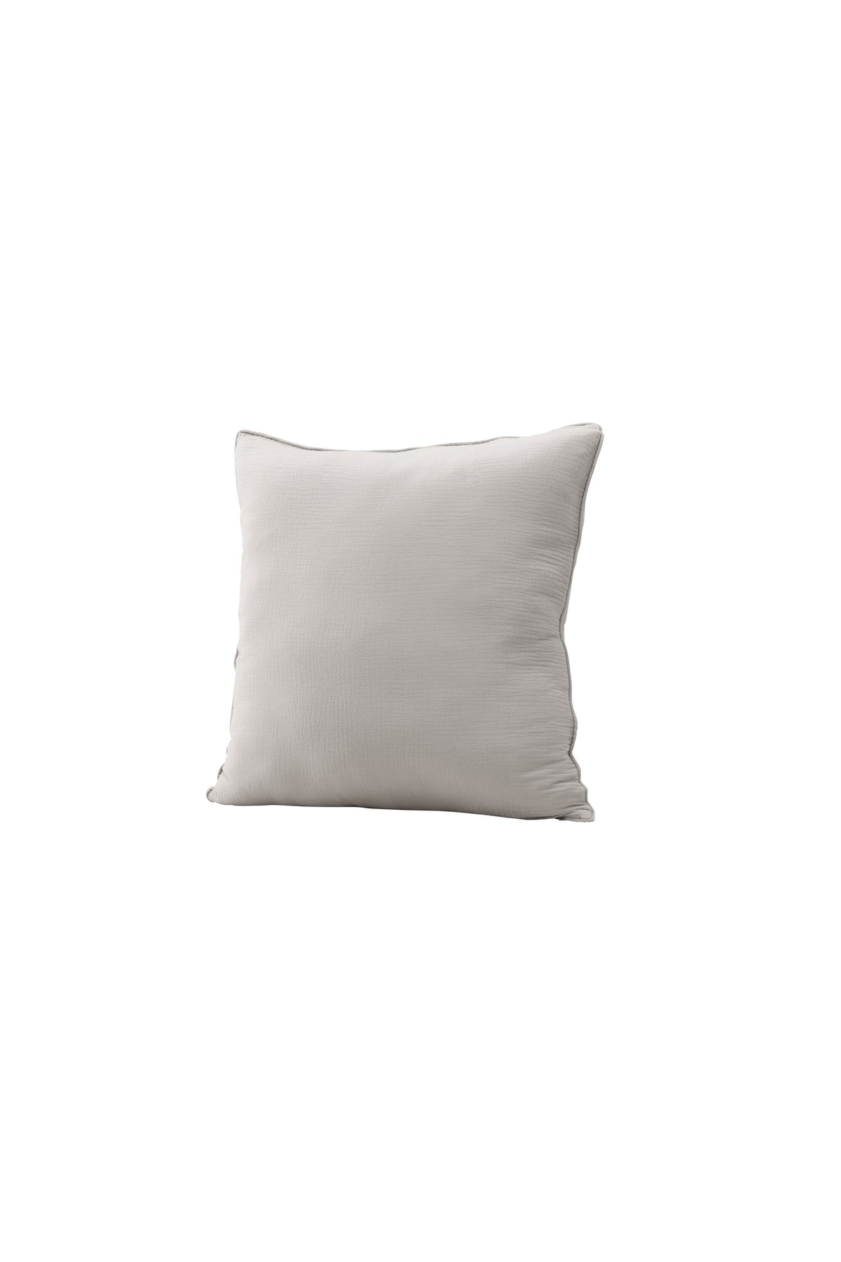 Beiger Tyra Kissenbezug aus 100 % Baumwolle, quadratische Form, 60 x 60 cm, mit verstecktem Reissverschluss an der Unterseite, Venture Home.