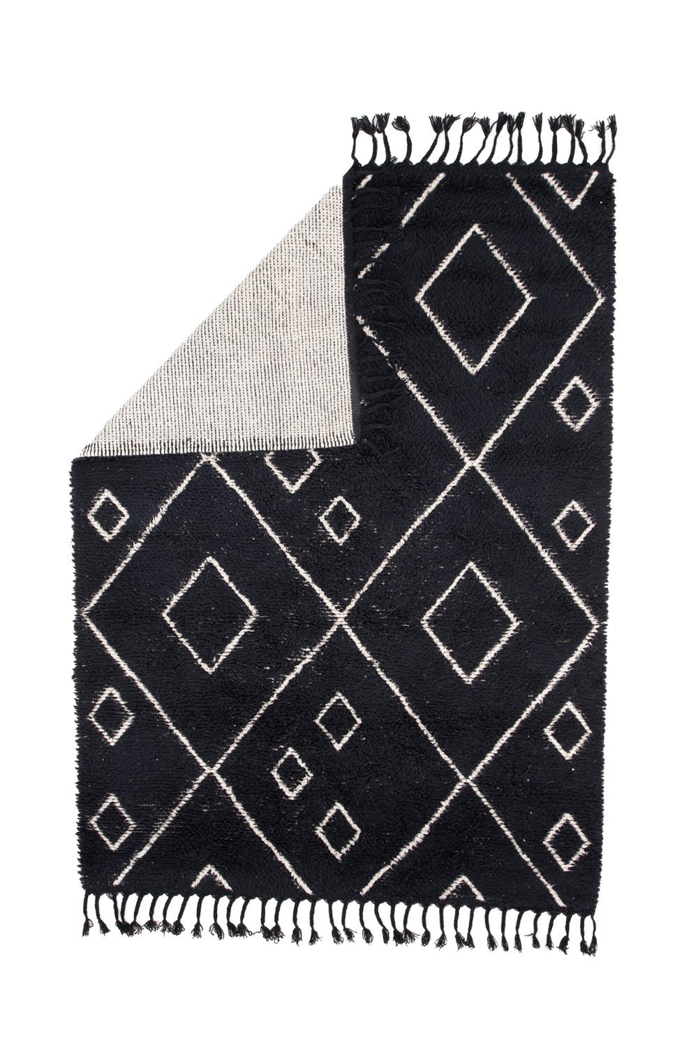 David Teppich in Schwarz präsentiert im Onlineshop von KAQTU Design AG. Teppich ist von Venture Home