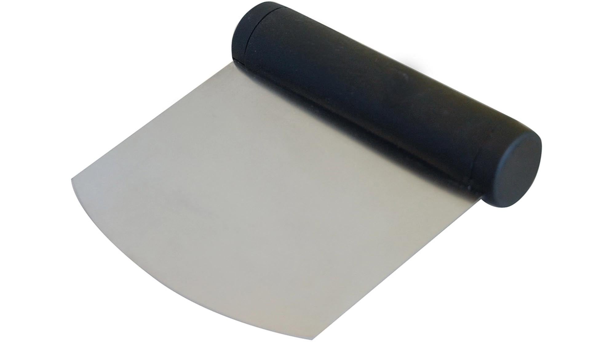 Rounded in the dough spatula, flexible 11x8.8cm, stainless steel