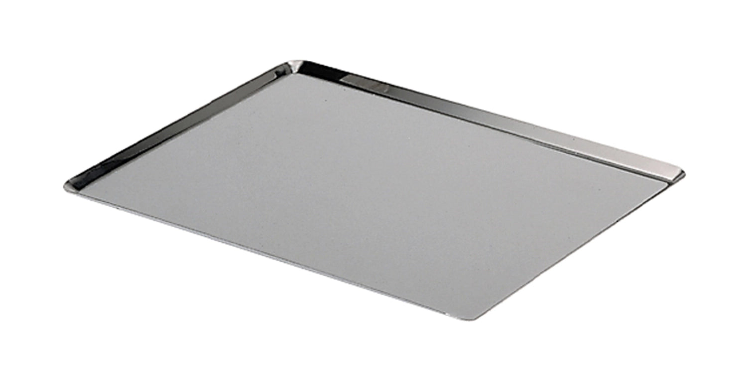 Hochwertiges Backblech von de Buyer, 60x40 cm, H: 1 cm, mit schrägen Kanten, perfekt für die Zubereitung von köstlichen Backwaren.