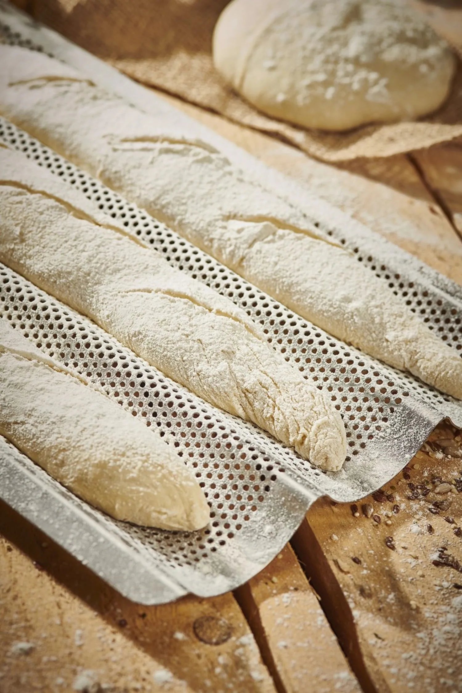 Lochblech Edelstahl, 3 Baguettes