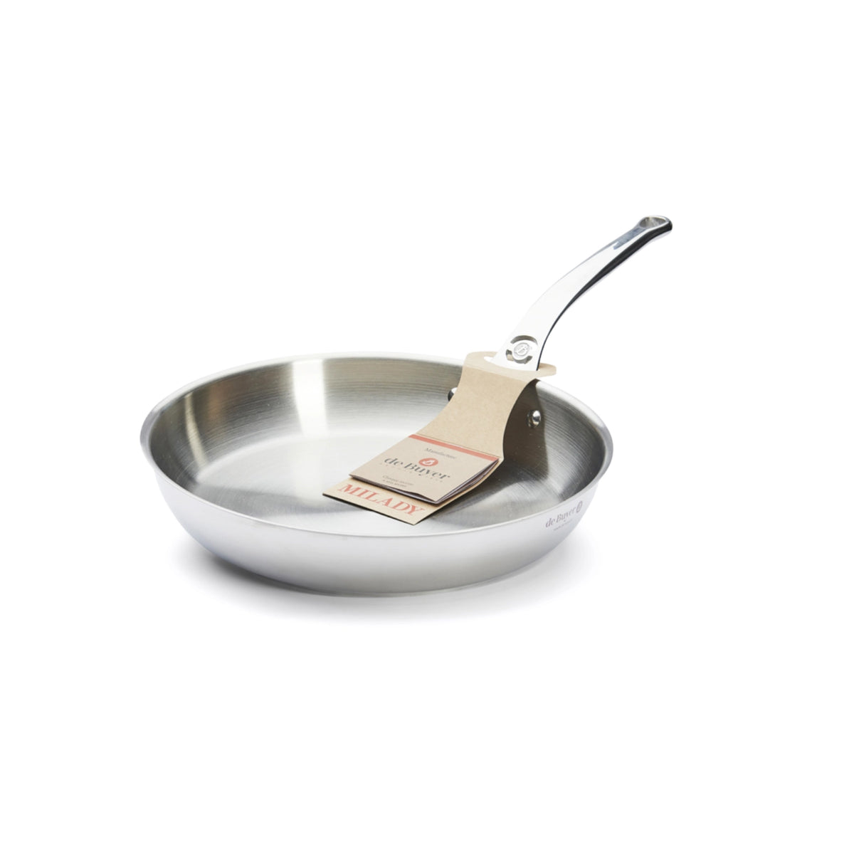 MILADY Bratpfanne unbeschichtet Ø 28cm, Induktion in Silber präsentiert im Onlineshop von KAQTU Design AG. Bratpfanne ist von de Buyer