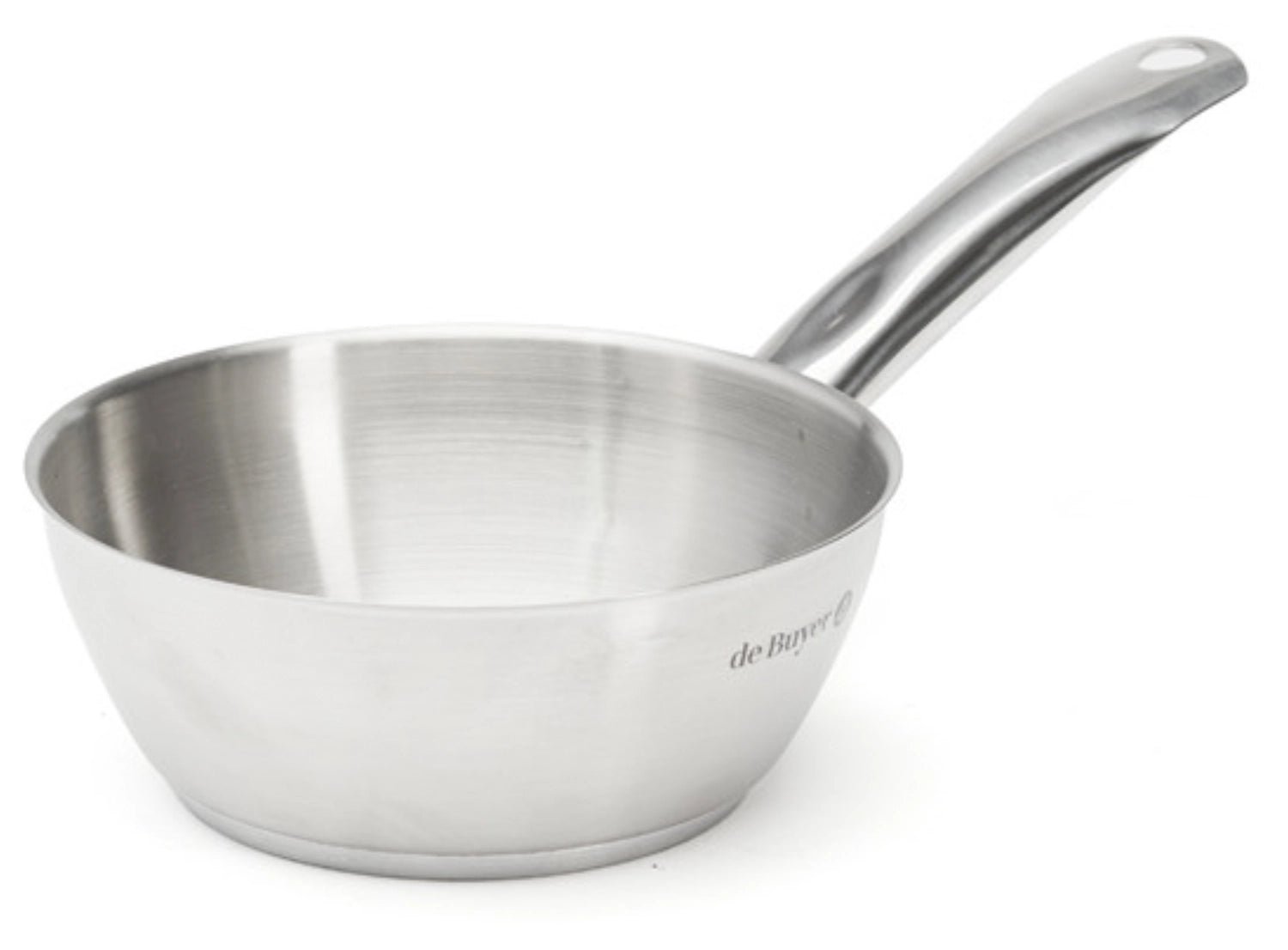 Prim'Appety Sauteuse konisch D16cm Induktion in Silber präsentiert im Onlineshop von KAQTU Design AG. Topf ist von de Buyer
