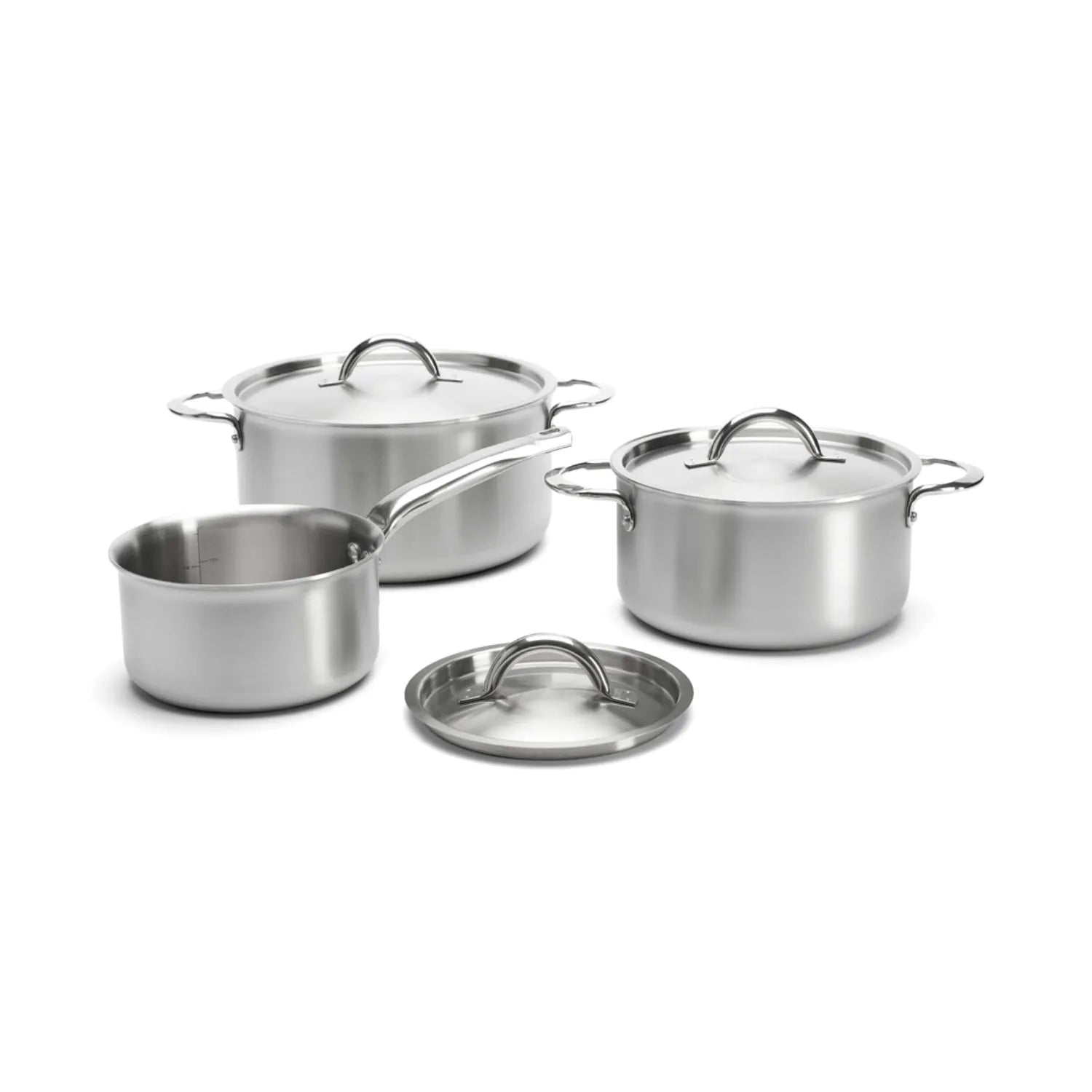 Elegantes 6er Topfset Alchimy von de Buyer für perfektes Kochen.