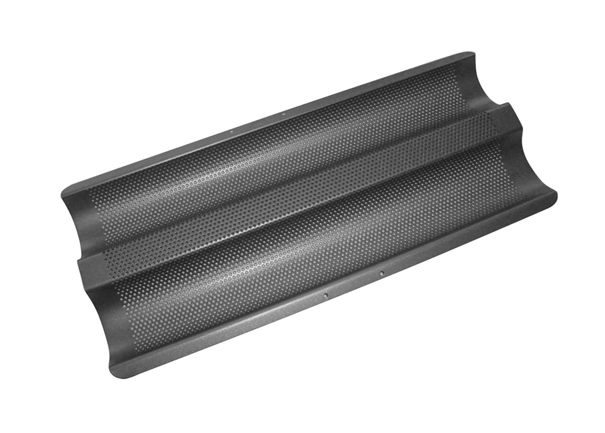Baking tray g<tc>elo</tc>Fine, wavy for 2 baguettes 37x16.2cm