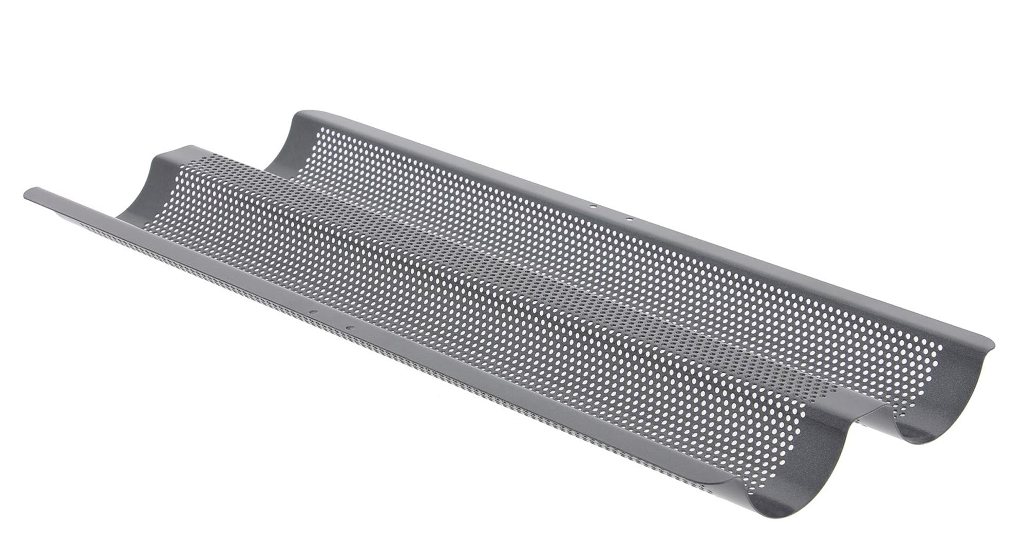 Baking tray g<tc>elo</tc>Fine, wavy for 2 baguettes 37x16.2cm