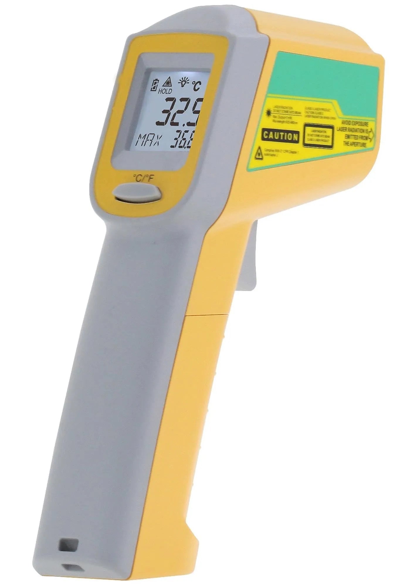 Präzises Infrarot Thermometer von de Buyer: -38 bis +365°C, robust, hygienisch, ideal für Küche und Profis.