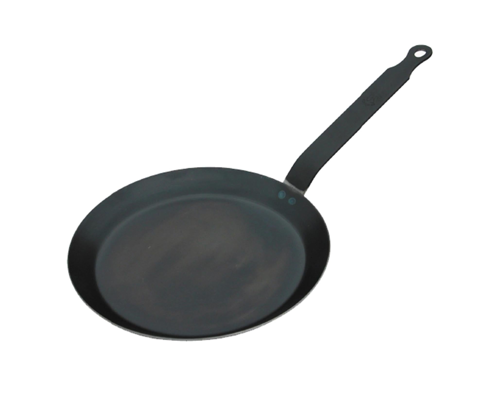 Entdecken Sie die FORCE BLUE Crêpes Pfanne Ø 24cm aus Blaustahl von de Buyer. Ideal für Crêpes-Liebhaber, robust, langlebig und hitzebeständig.
