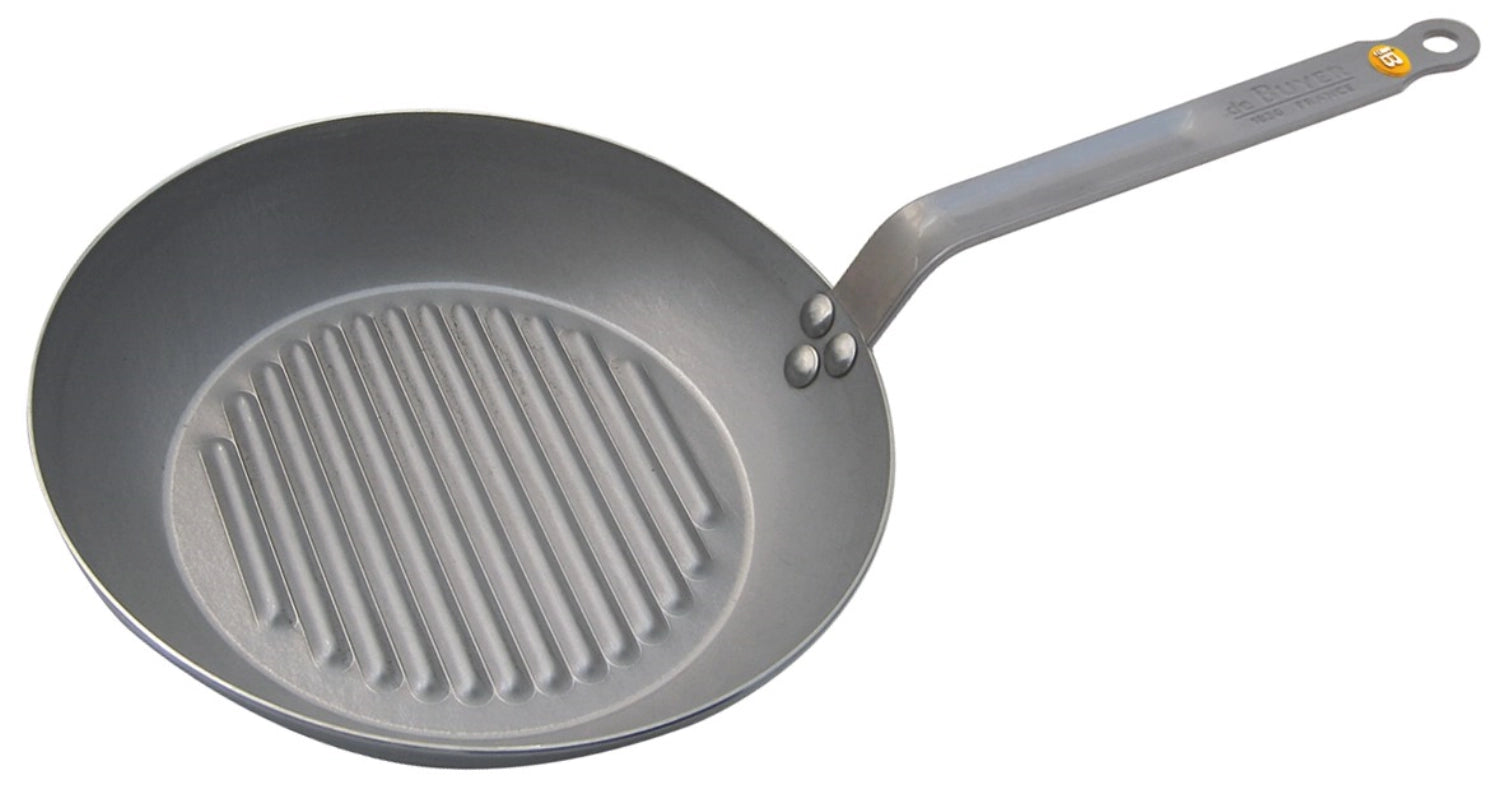Mineral B element iron grill pan Ø 26cm, induction