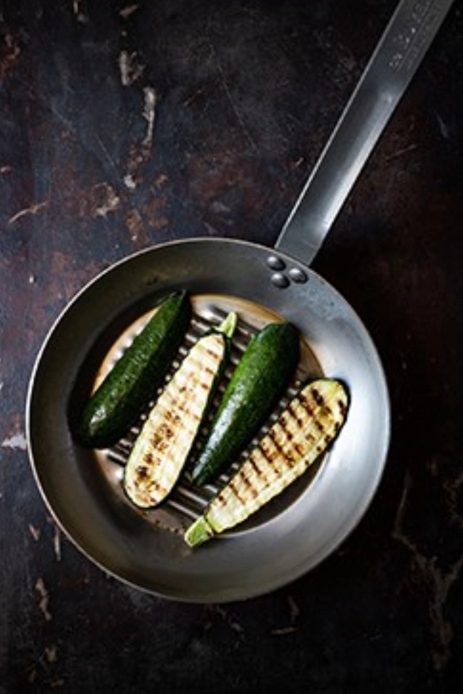 Mineral B element iron grill pan Ø 26cm, induction