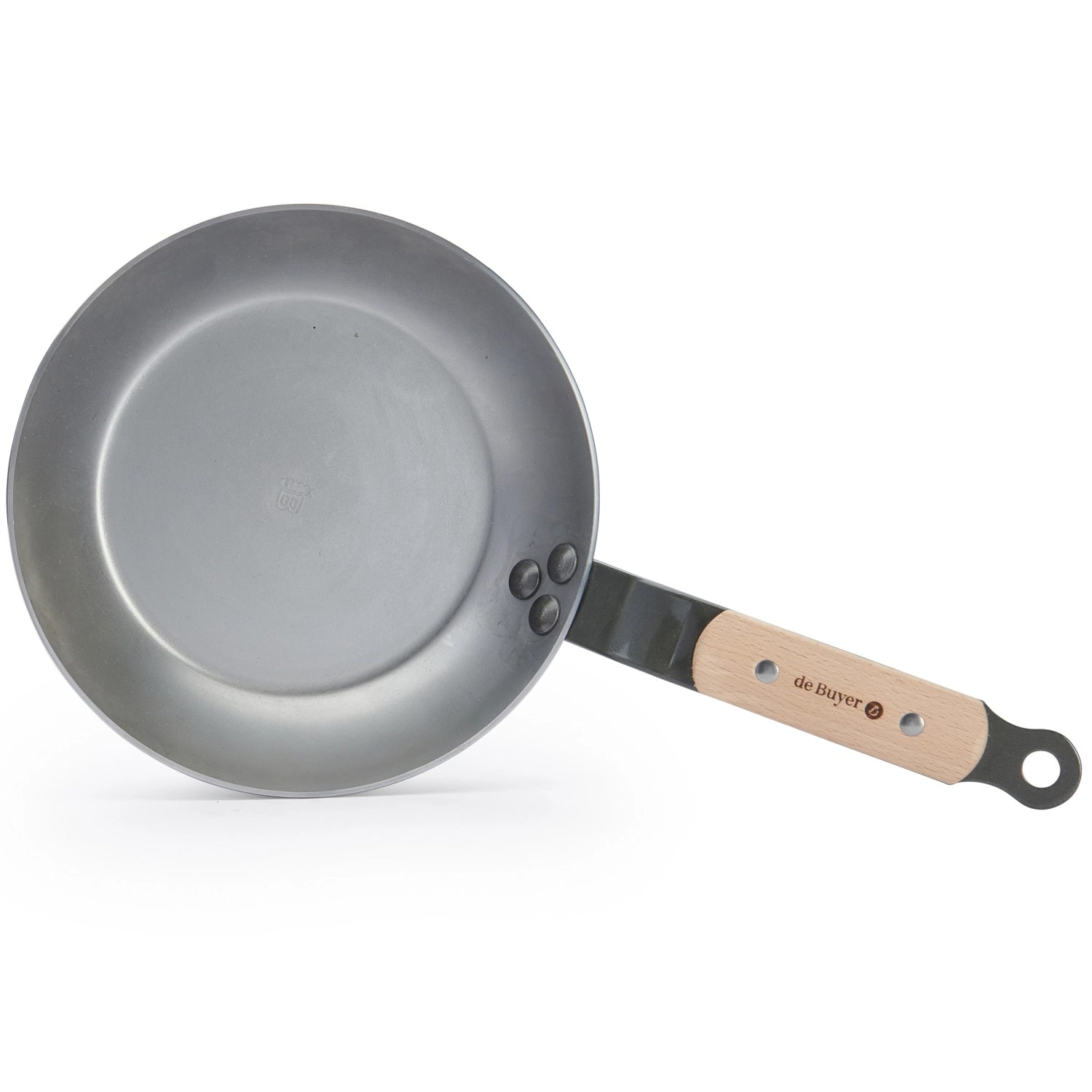 Kompakte 20 cm Bratpfanne aus der MINERAL B ELEMENT Reihe von de Buyer, perfekt für gleichmäßiges Braten und vielseitige Kochanwendungen.