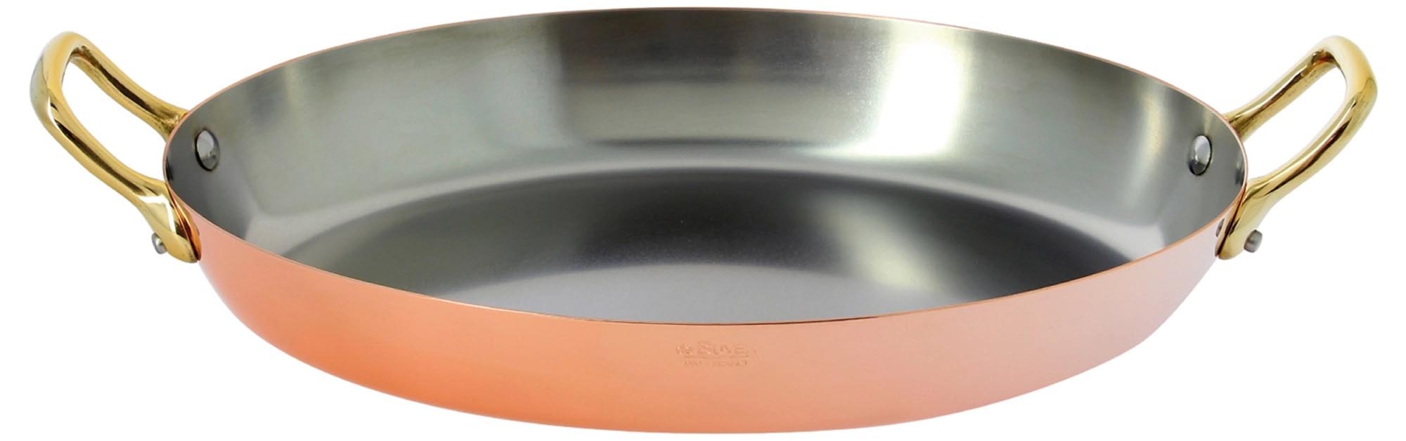 Inocuivre frying pan copperedel steel oval L: 32cm