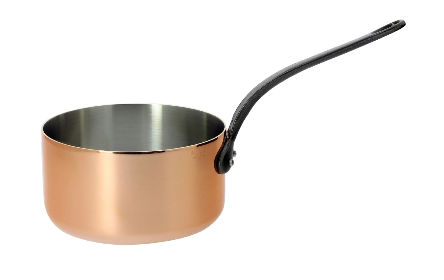 INOCUIVRE Kasserolle Kupfer-Edelstahl Ø20cm, Gusseisengriff