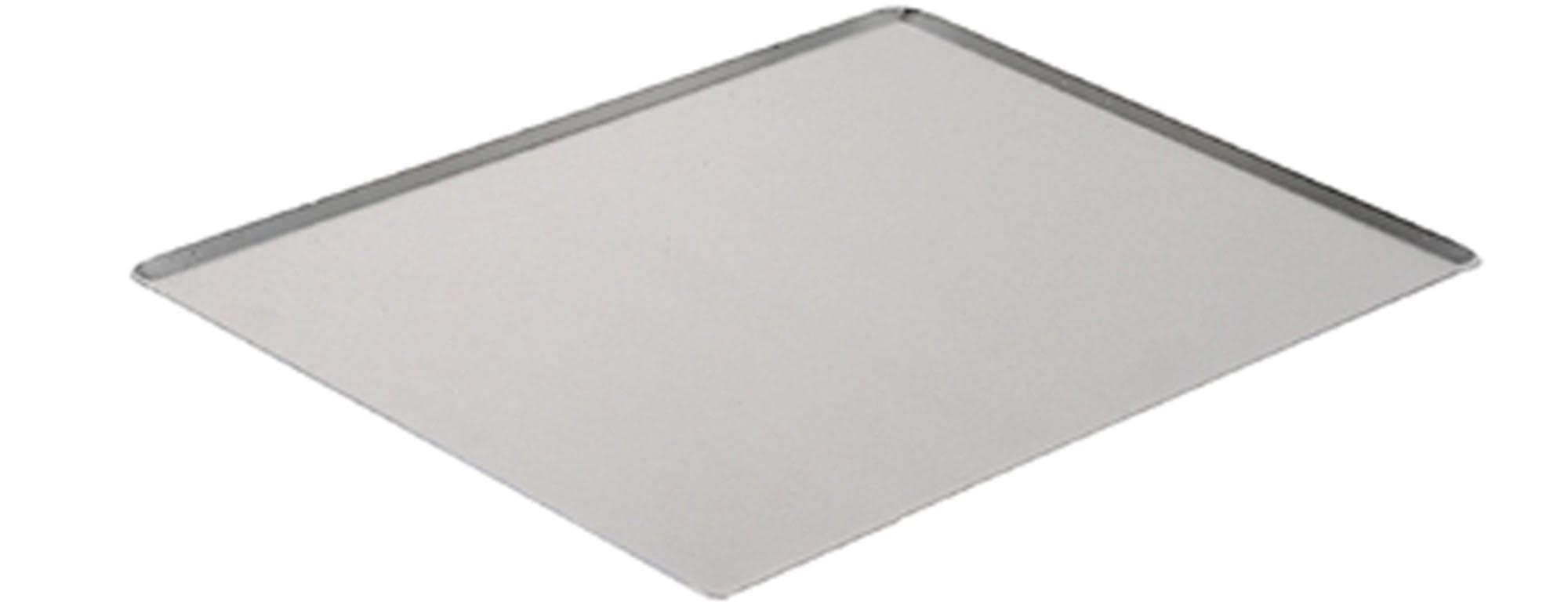 Baking sheet aluminum 40x30cm H: 1cm with a sloping edge