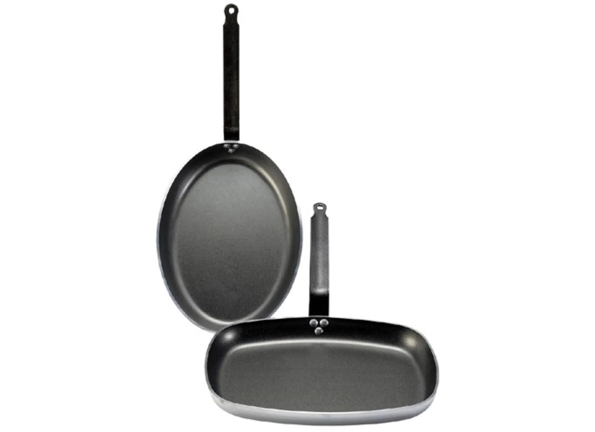 De Buyer CHOC Fischpfanne: Oval, 36x26cm, Alu, Antihaft, ideal zum Braten.