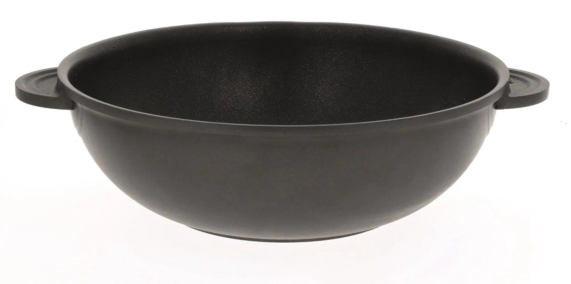 Der CHOC EXTREME Wok Ø32cm von de Buyer: Antihaft, Induktion, ergonomische Griffe, ideal für gesunde, fettarme Gerichte.