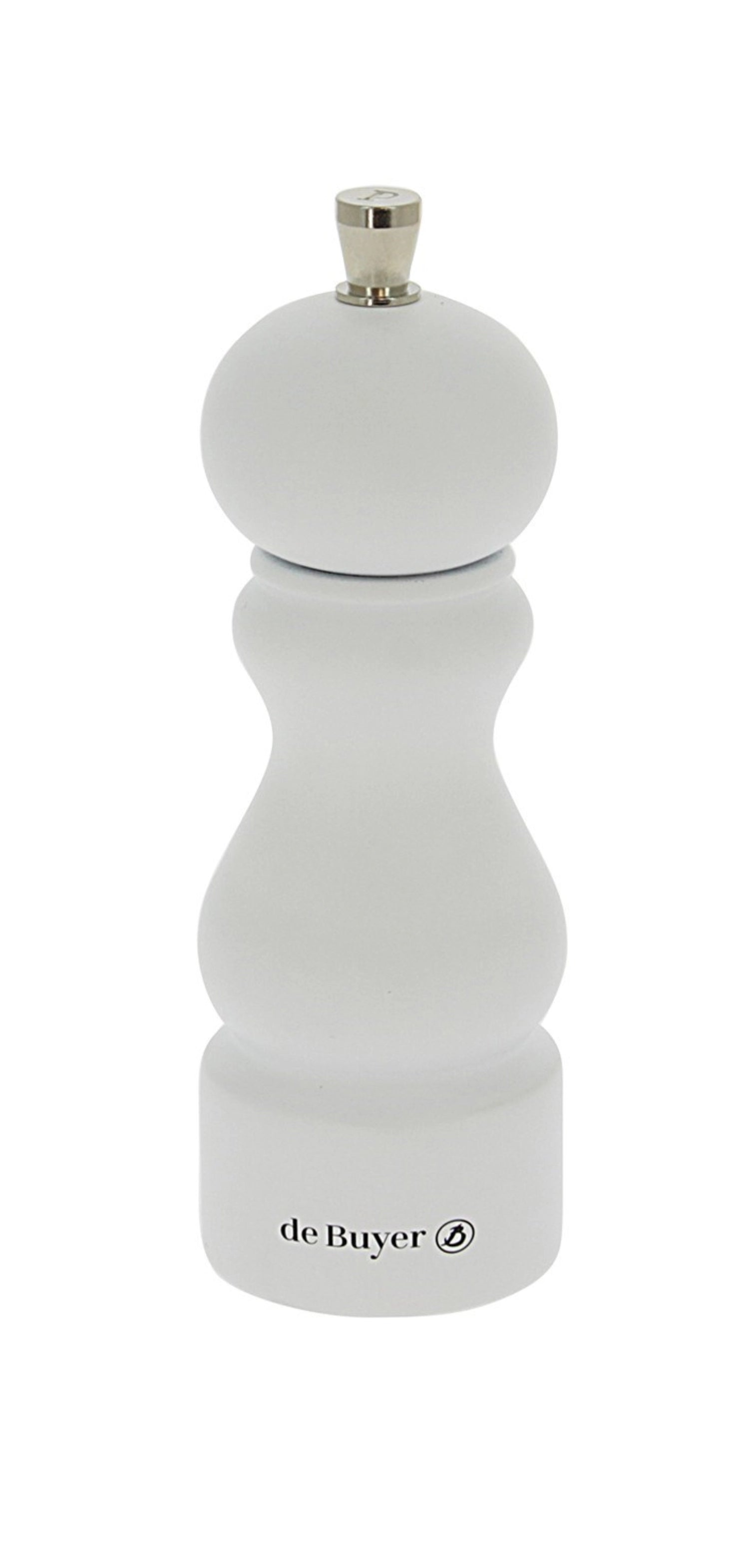 Salt mill Rumba matt white 18cm