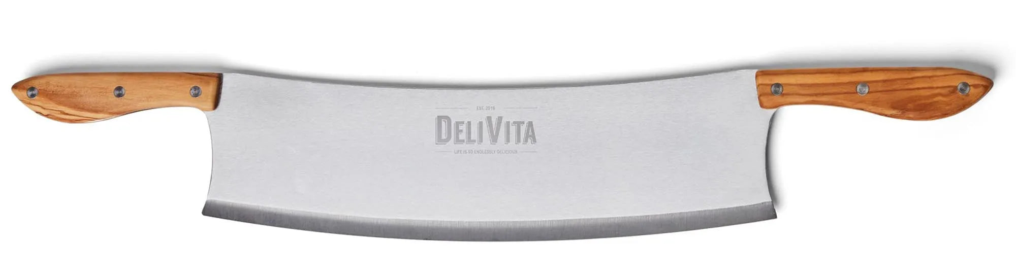 Pizzaschneider in Braun/Silber präsentiert im Onlineshop von KAQTU Design AG. Pizza ist von Delivita