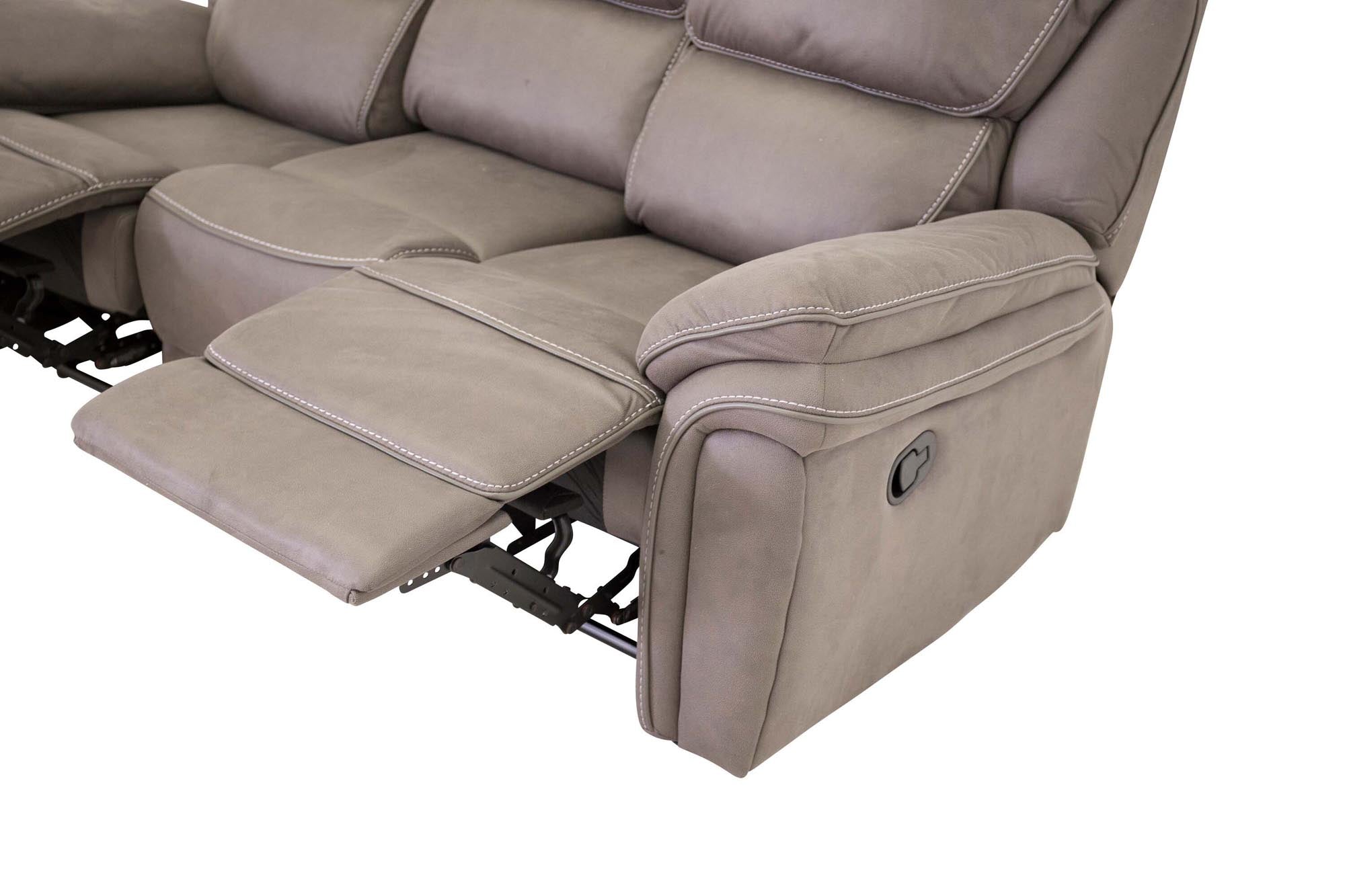 Elegantes Saranda Sofa von Venture Home: Komfortabel, pflegeleicht und modern in grauer Mikrofaser-Optik für Ihr Zuhause.