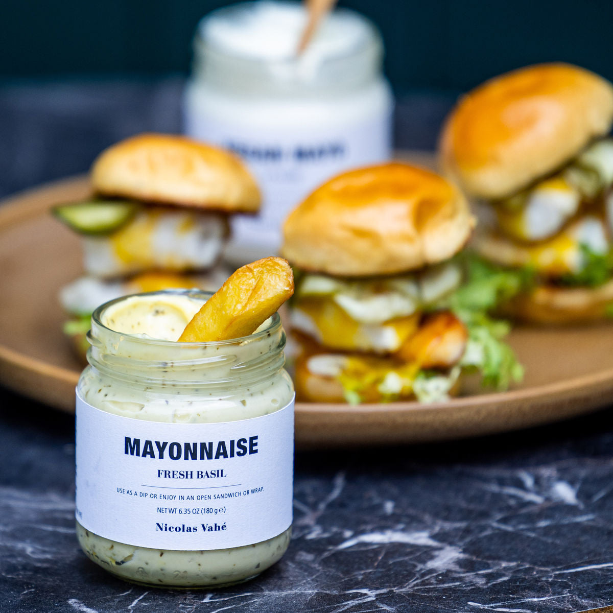 Mayonnaise, Fresh Basil in  präsentiert im Onlineshop von KAQTU Design AG. Lebensmittel ist von Nicolas Vahé