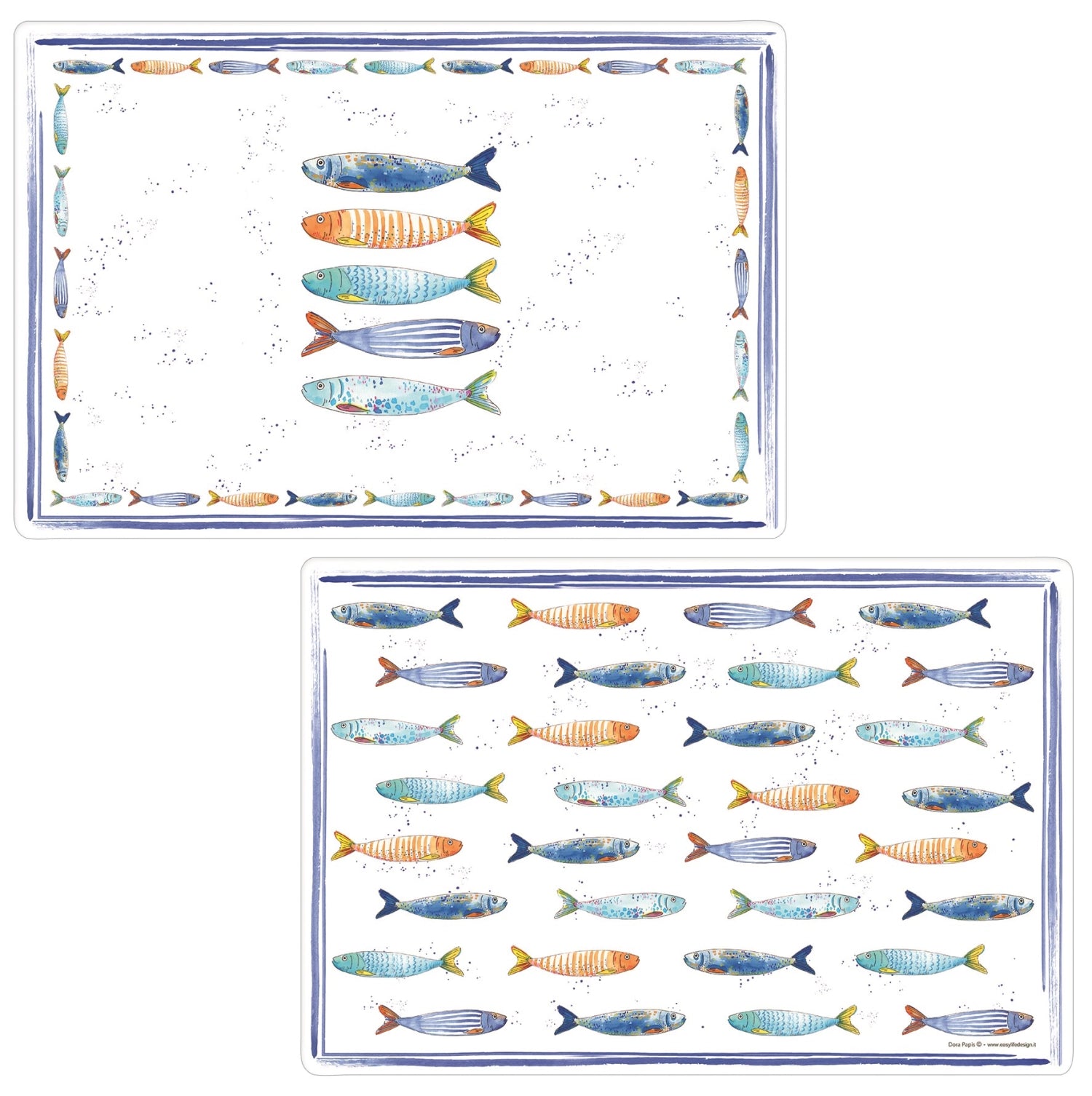 Bord de Mer Tischset doppelseitig 45x30cm