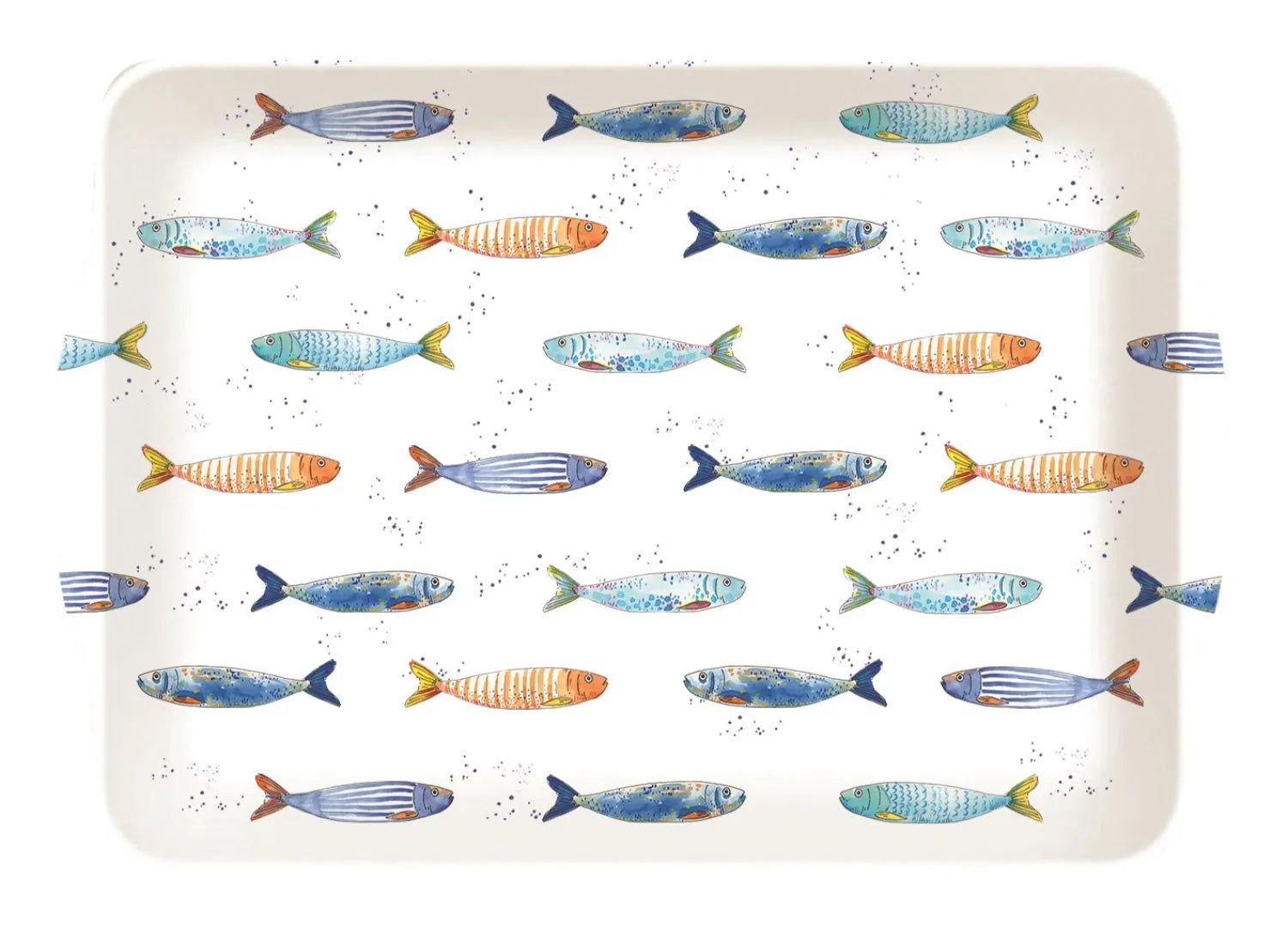 Bord de Mer Tablett m. Griffen 33x22cm in Mehrfarbig präsentiert im Onlineshop von KAQTU Design AG. Tablett ist von Easy Life