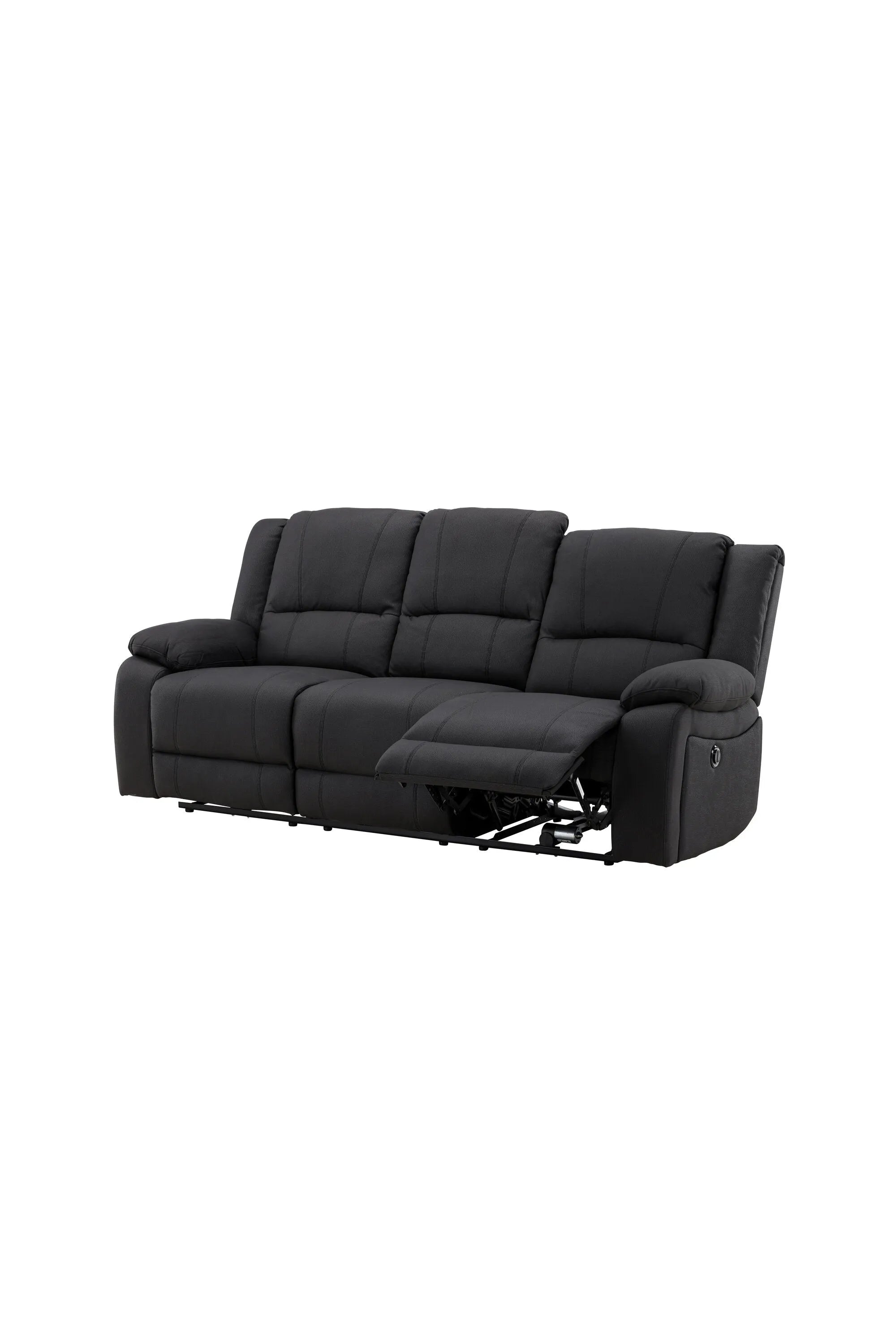 Singapore Sofa in Schwarz präsentiert im Onlineshop von KAQTU Design AG. 3er Sofa ist von Venture Home