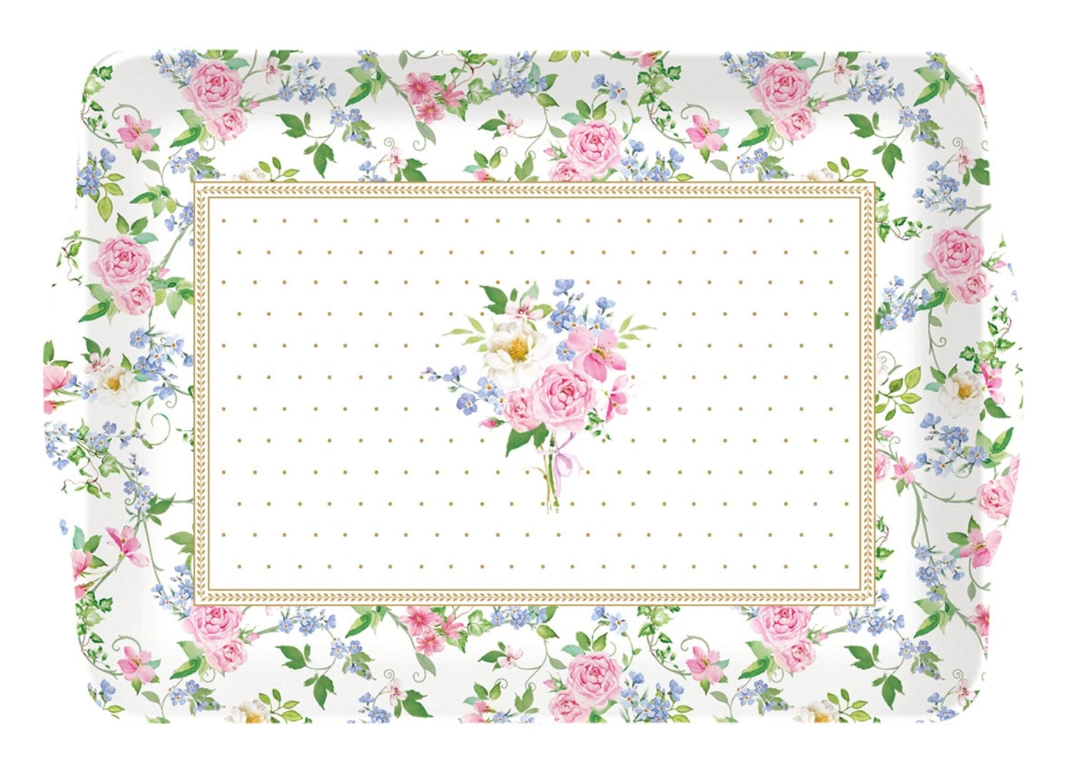 Garden Joy Tablett m. Griffen 33x22cm in Mehrfarbig präsentiert im Onlineshop von KAQTU Design AG. Tablett ist von Easy Life