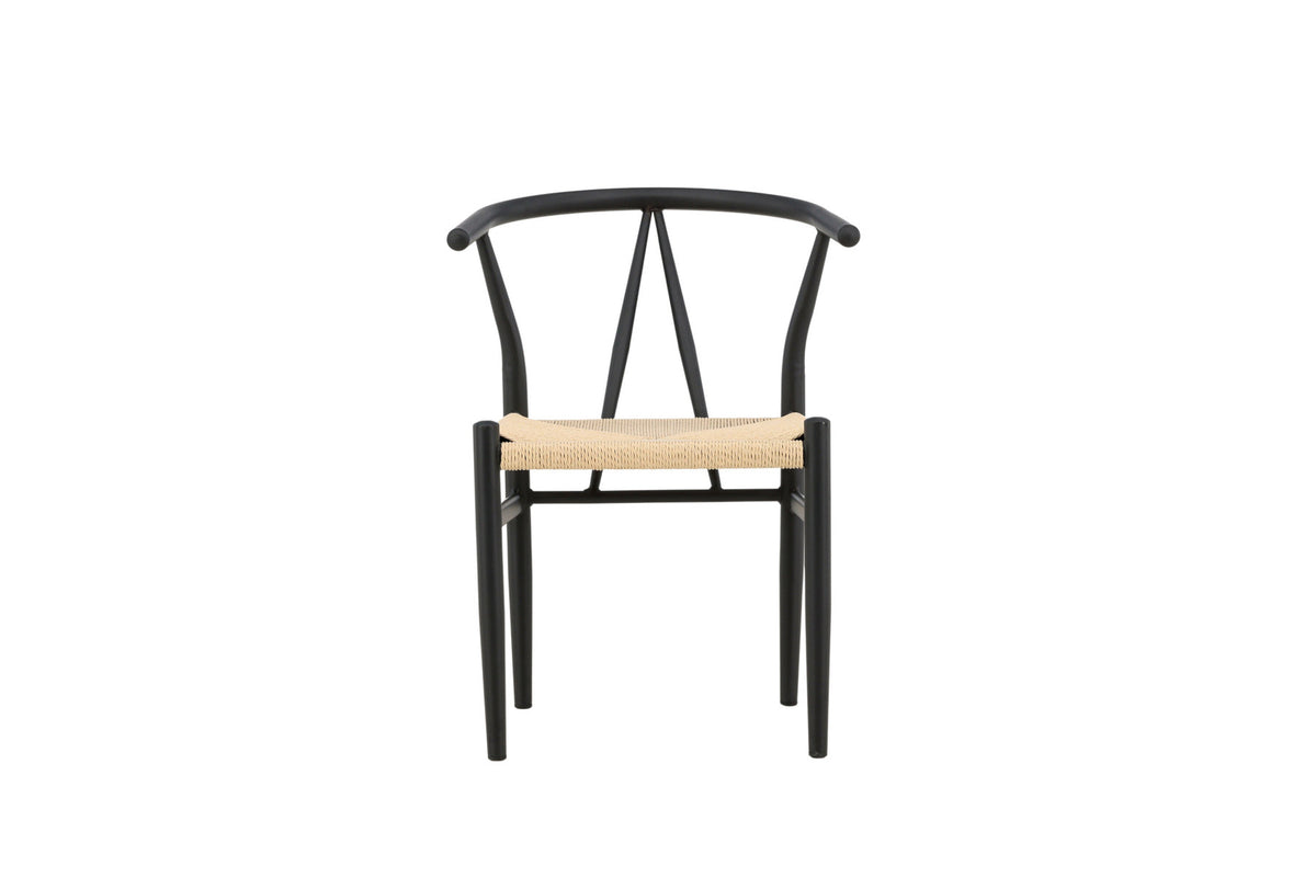 Alfons Esszimmerstuhl in Schwarz präsentiert im Onlineshop von KAQTU Design AG. Schalenstuhl mit Armlehne ist von Venture Home