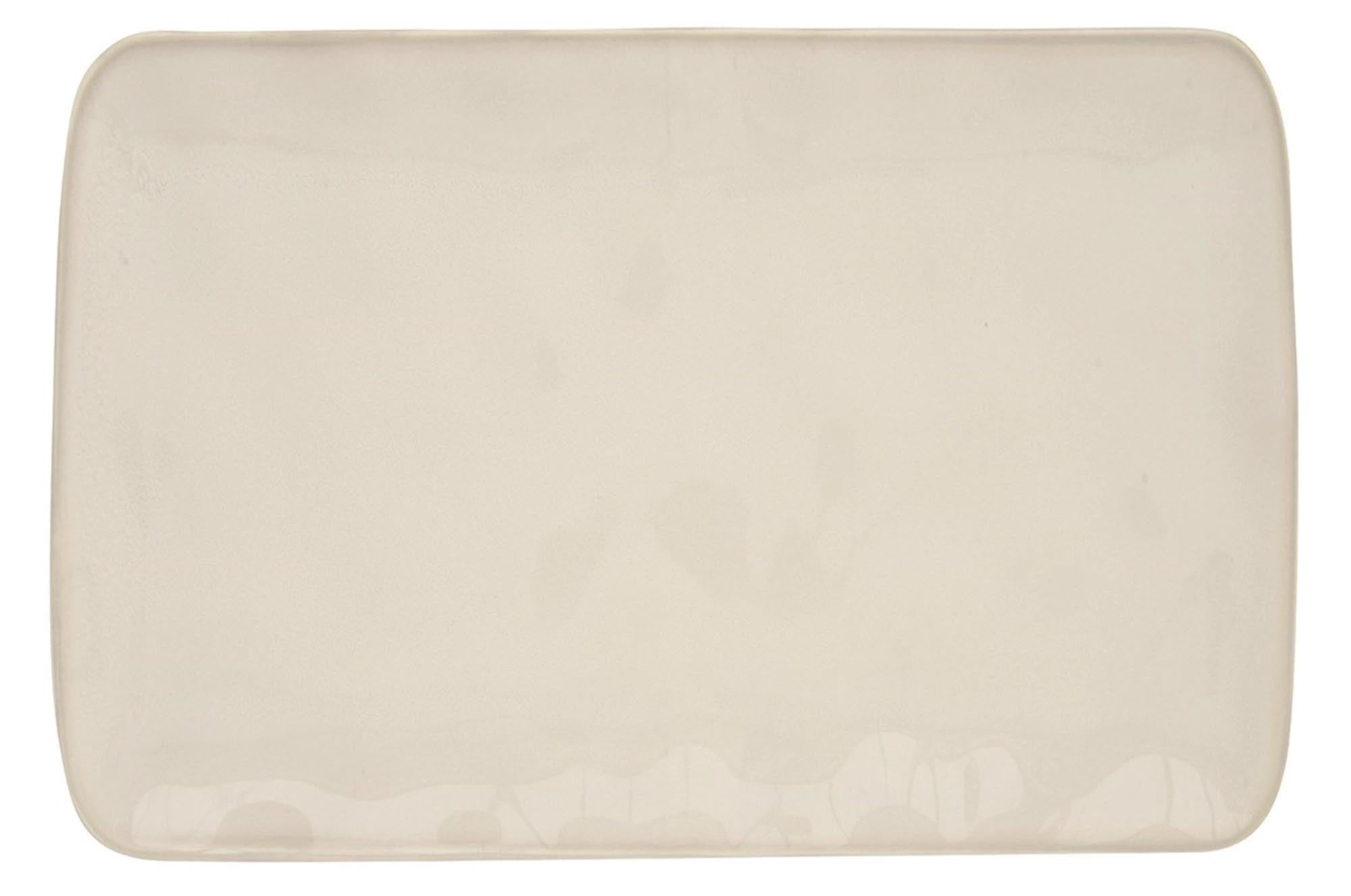 Platte rechteckig Porzellan 27x19cm interiors white