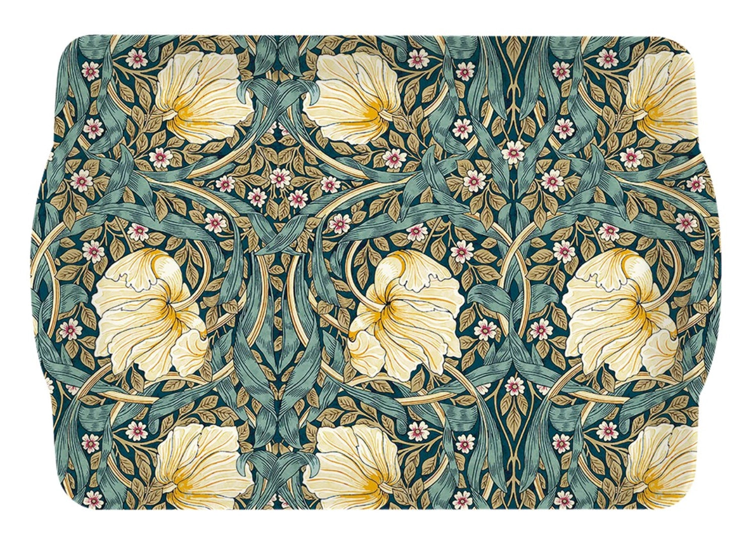 Entdecken Sie das elegante William Morris Schwarz Tablett mit Griffen (46x32cm) von Easy Life. Ideal für stilvolles Servieren und vielseitig einsetzbar.