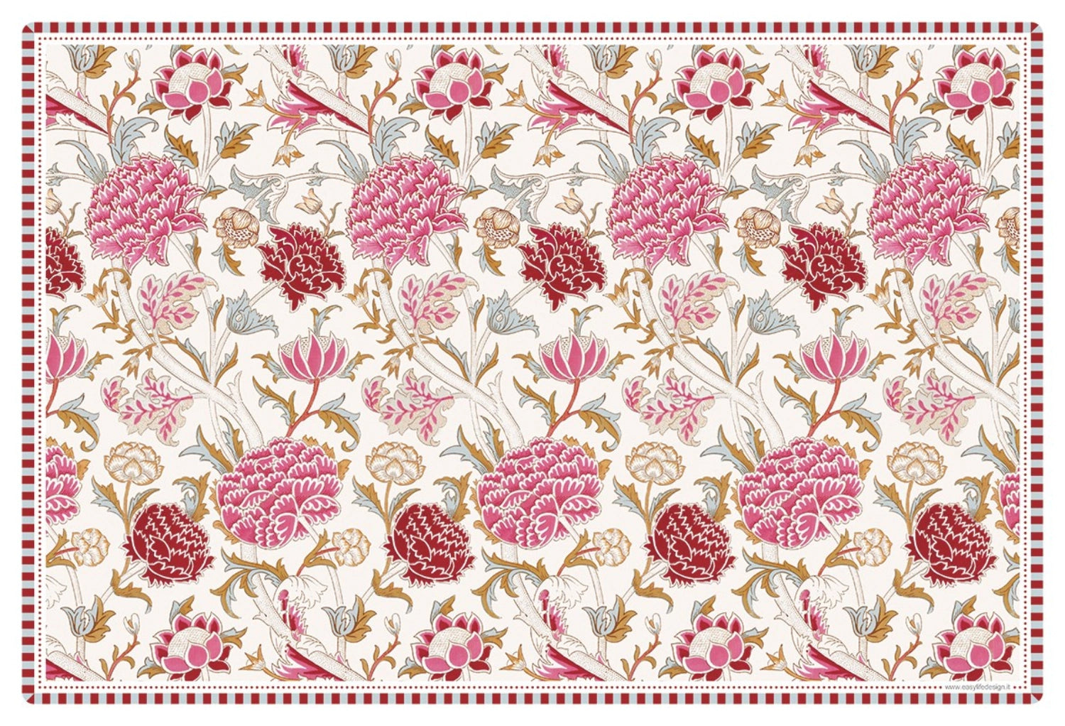 William Morris Pink Tischset, 45x30cm in Pink präsentiert im Onlineshop von KAQTU Design AG. Tischset ist von Easy Life