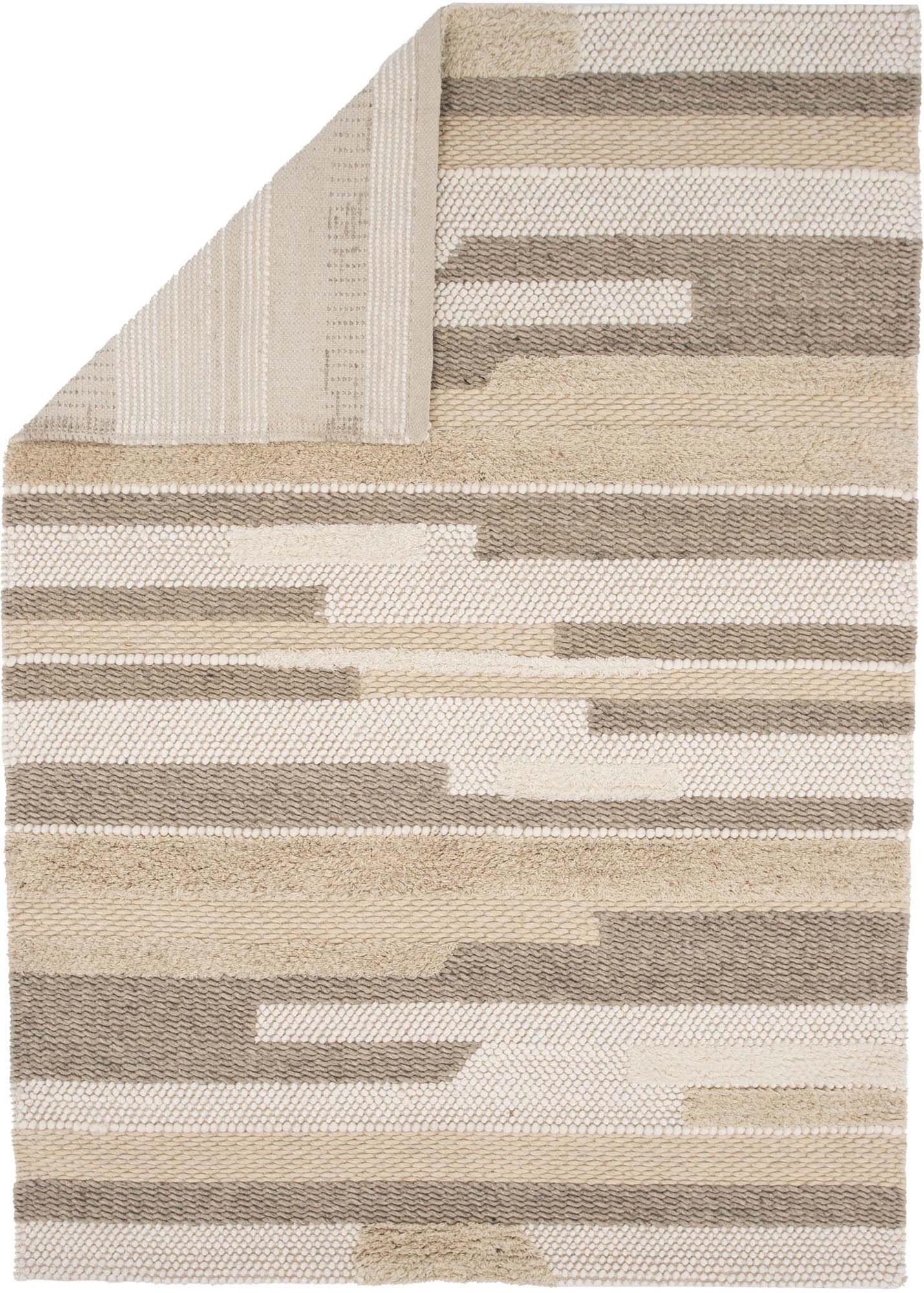 Sixteen Teppich in Beige präsentiert im Onlineshop von KAQTU Design AG. Teppich ist von Venture Home