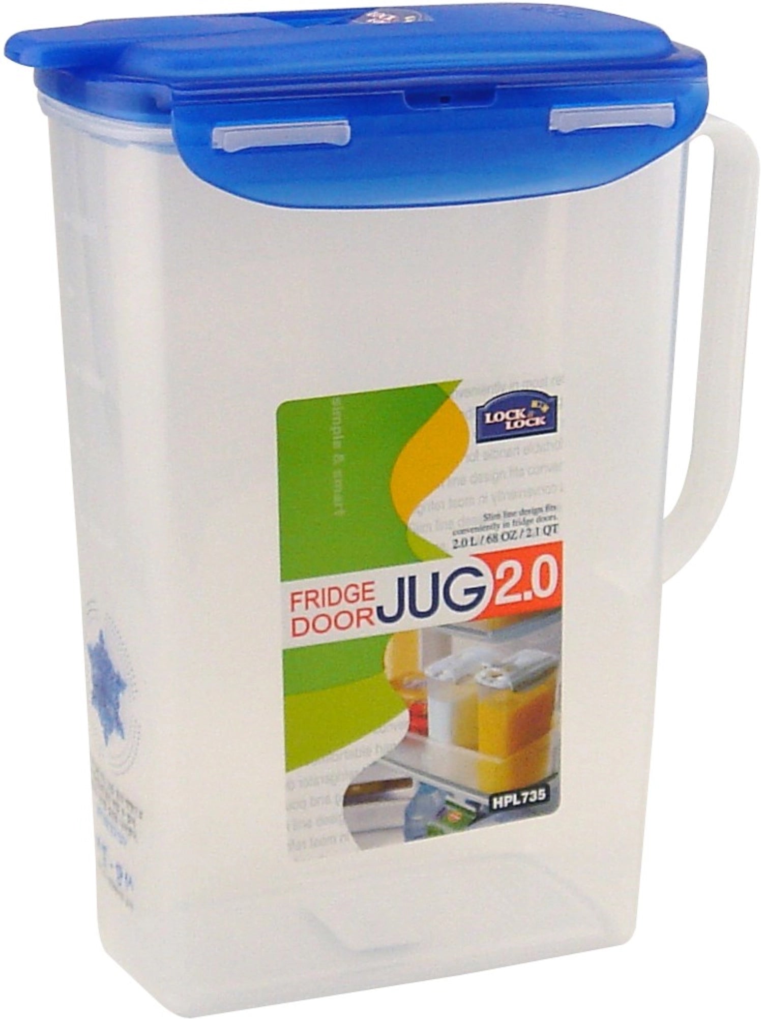 Saftkrug mit Deckel 2lt in Blau präsentiert im Onlineshop von KAQTU Design AG. Aufbewahrungsbehälter ist von Lock&Lock