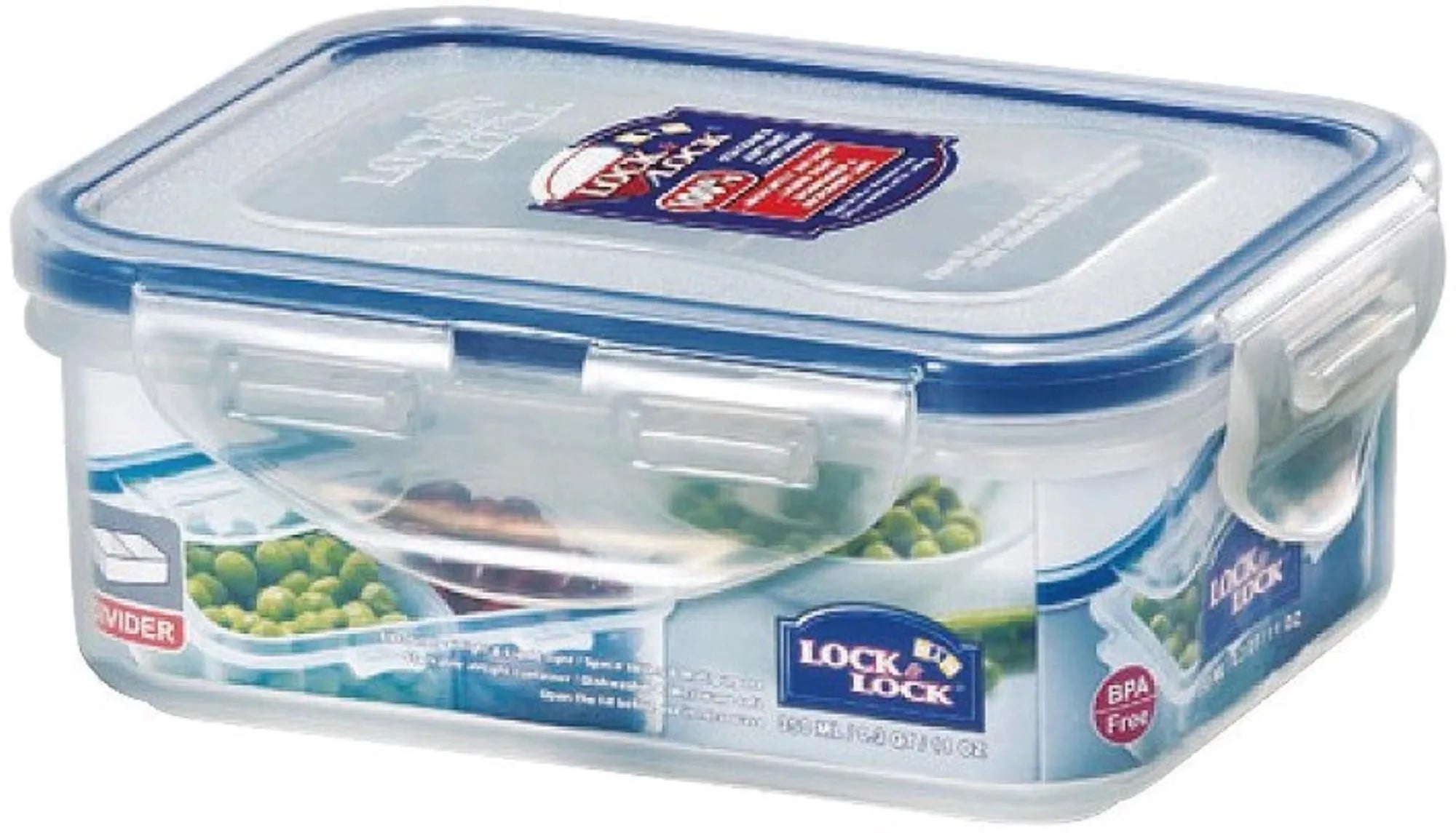 Kompakte Lock&Lock Vorratsdose (0,35L) aus BPA-freiem Polypropylen, luftdicht, stapelbar, ideal für Snacks & Gewürze.