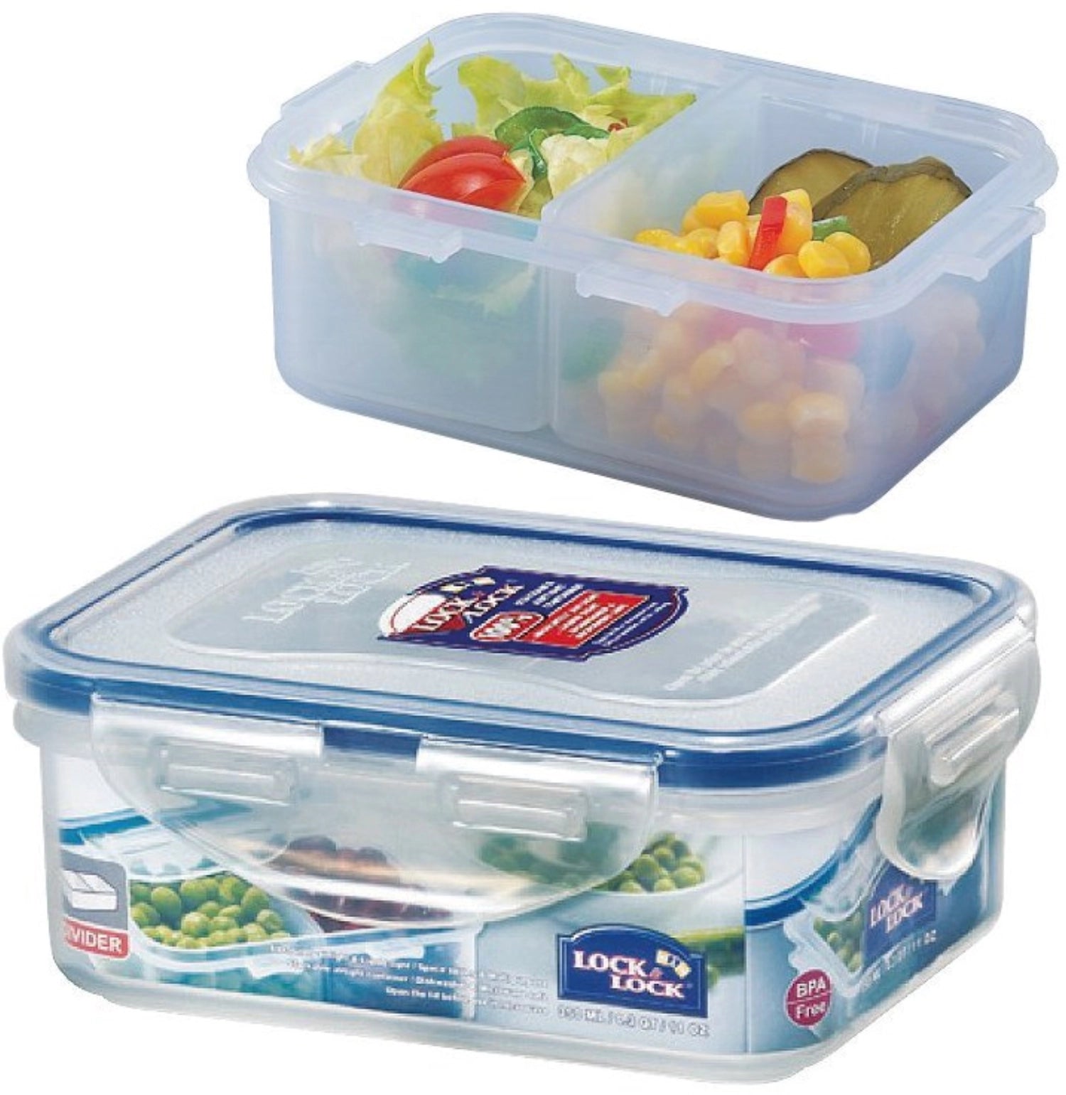 Vorratsdose mit Einsätzen 0.35lt 13.5×10.2×5.2cm