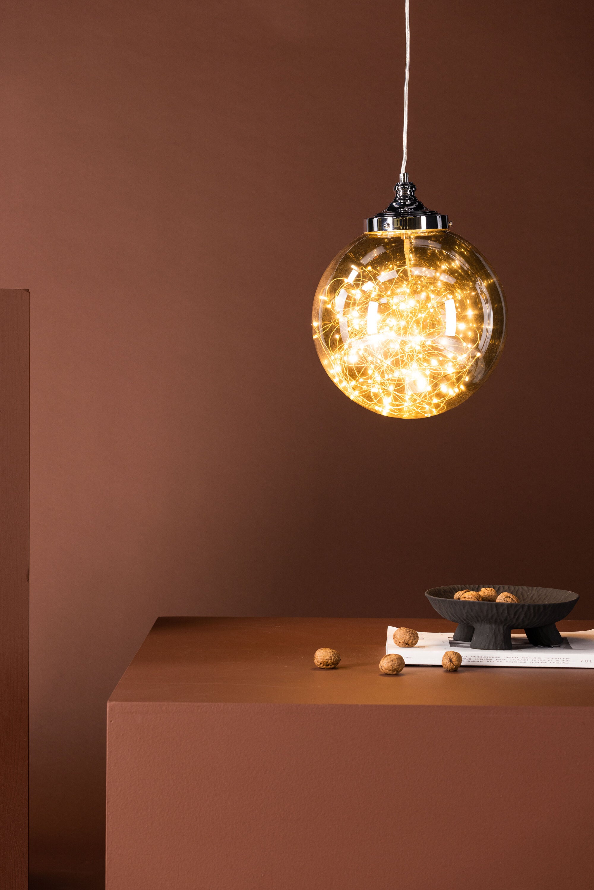 Lemans Pendelleuchte in Rauchglas präsentiert im Onlineshop von KAQTU Design AG. Pendelleuchte ist von Venture Home