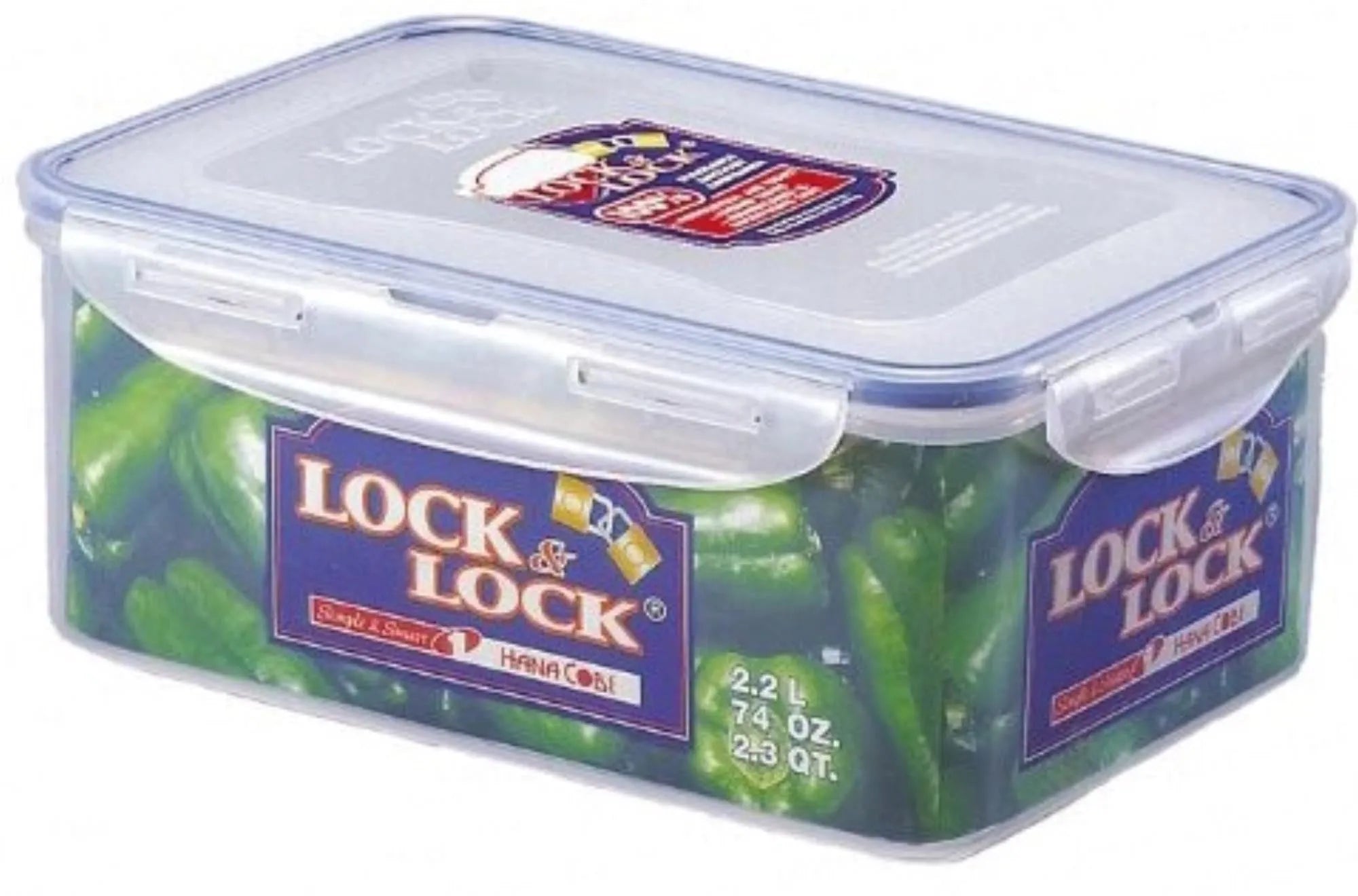 Lock&Lock Vorratsdose 2,3L: Robustes Polypropylen, luftdichter Silikondeckel, BPA-frei, spülmaschinenfest, ideal für Lebensmittelaufbewahrung.