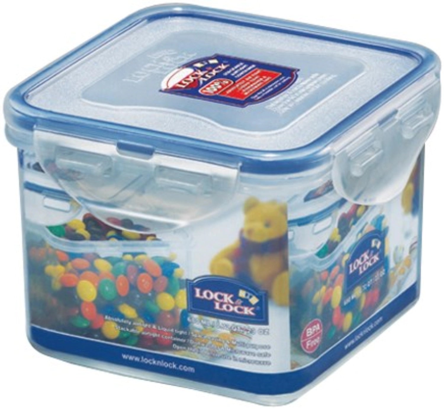 Vorratsdose quadratisch 0.68lt 12.1x12.1x8.7cm