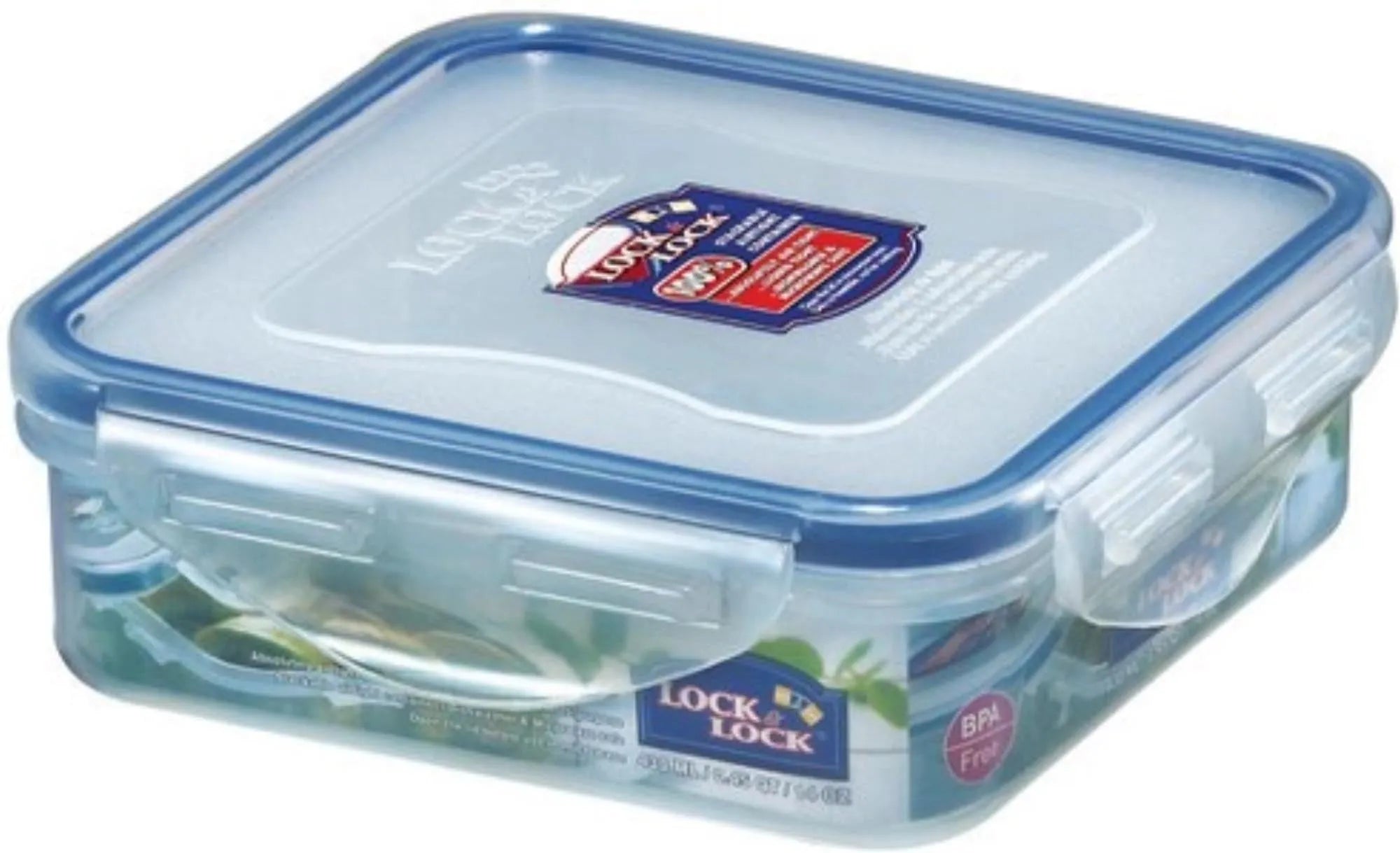 Quadratische Vorratsdose 0,43L von Lock&Lock: BPA-frei, luftdicht, transparent, ideal für Snacks und Gewürze. Spülmaschinenfest.