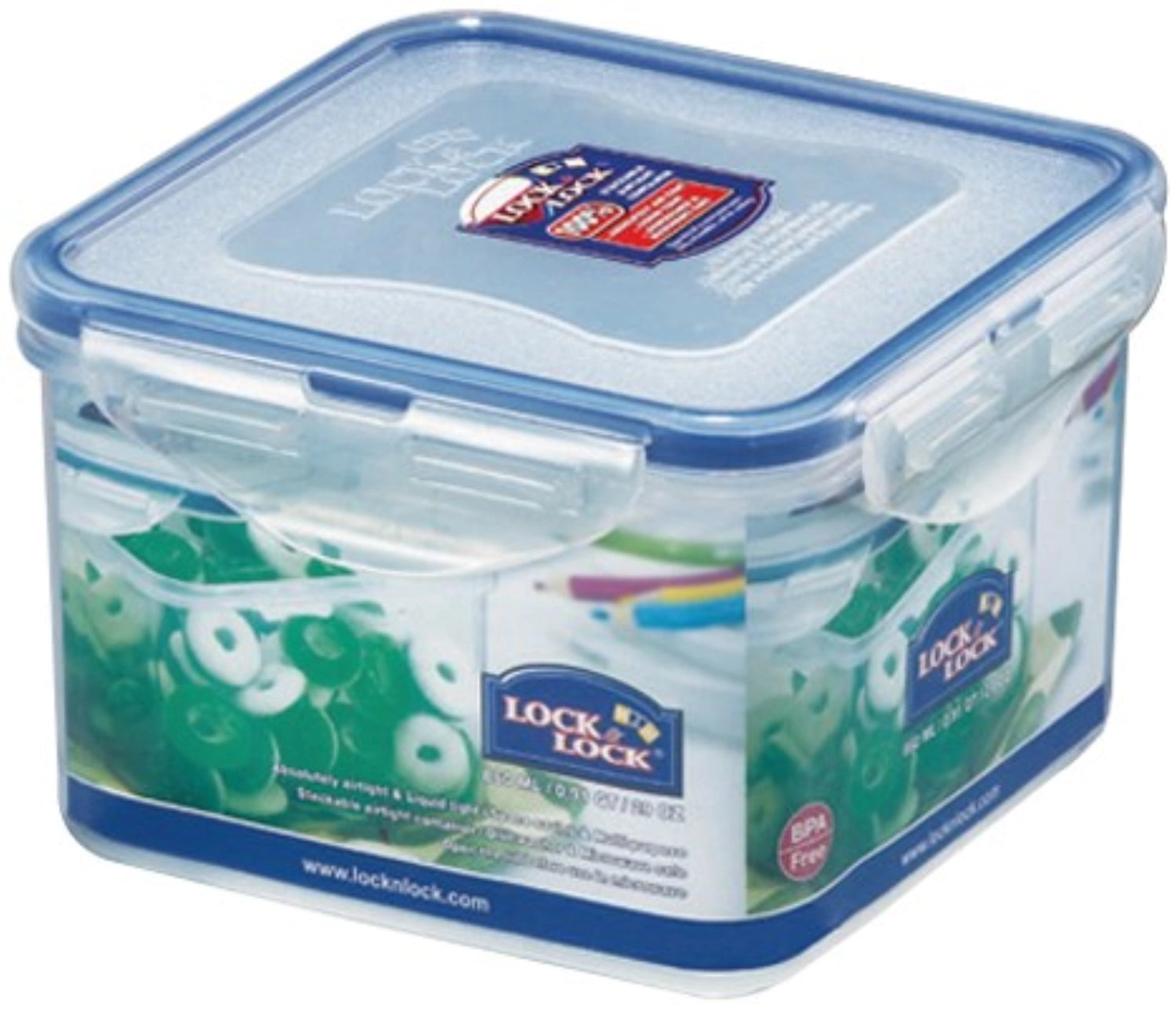 Vorratsdose quadratisch 0.86lt 13.4x13.4x8.8cm