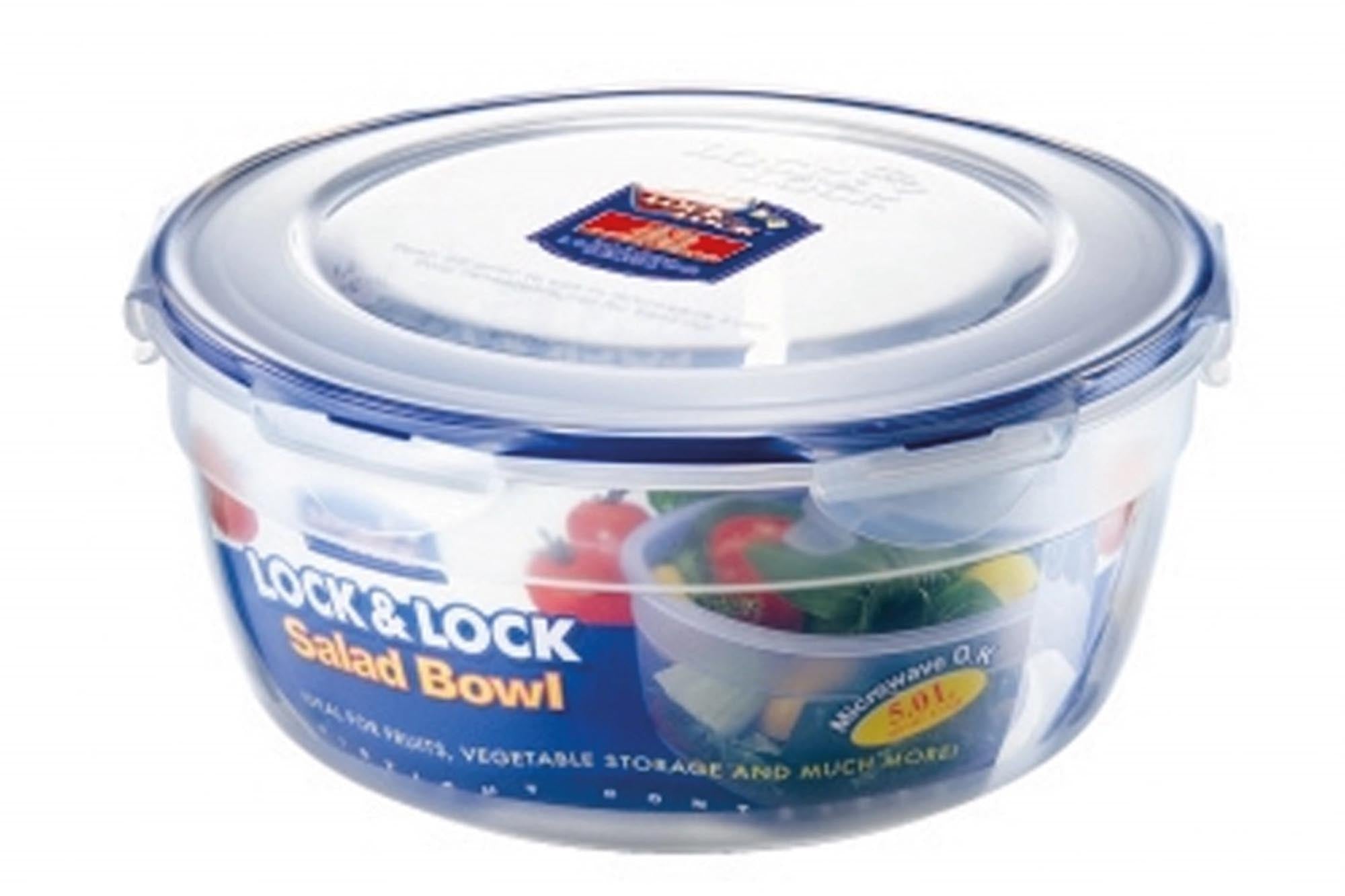 Salatschüssel mit Griff 5lt 28cm mit Abtropf Einlage