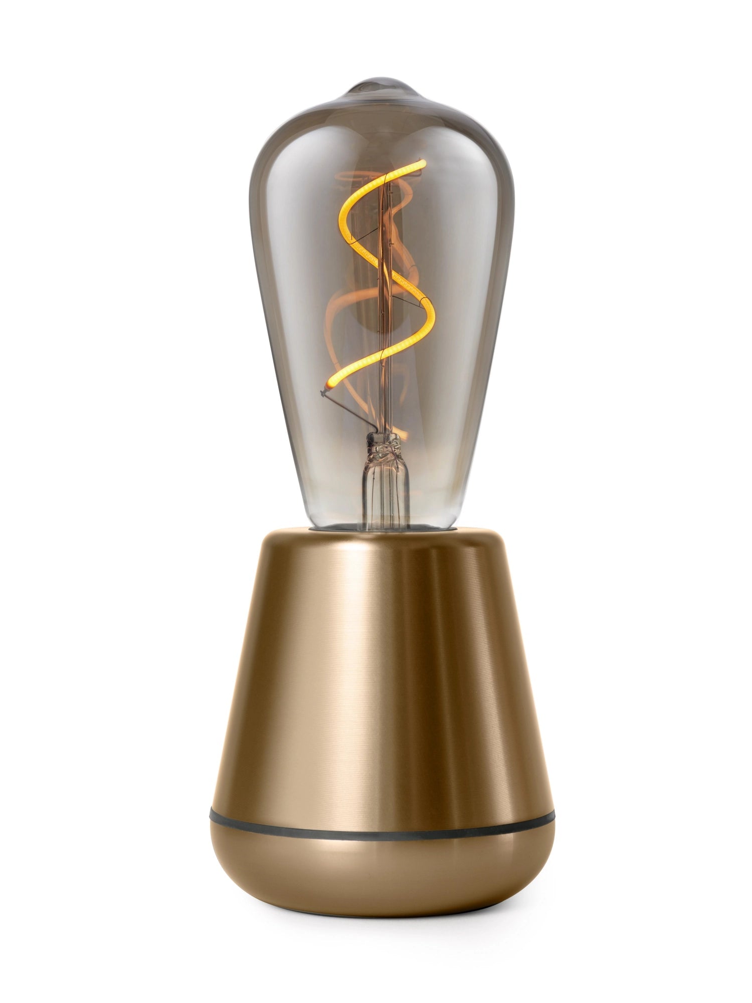 Elegante Humble Light Tischleuchte in Gold, 19,5x8,5 cm, aus Aluminium und Stahl, für stilvolle Beleuchtung und modernes Design.