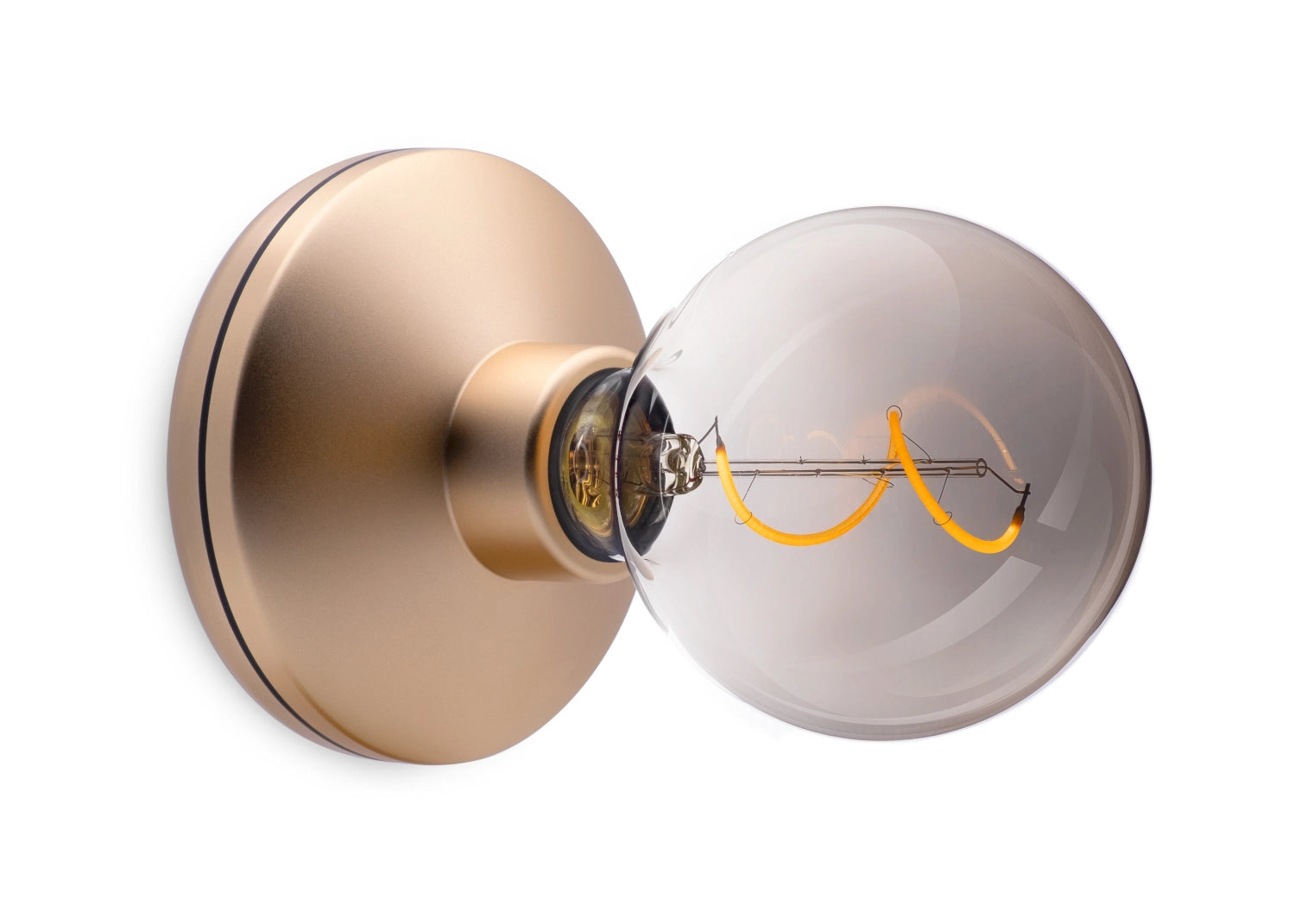 Entdecke die Humble Bee Wandleuchte in Rosegold mit rauchigem Glas. Stilvolles Design, langlebige Materialien und gemütliche Beleuchtung für jeden Raum.