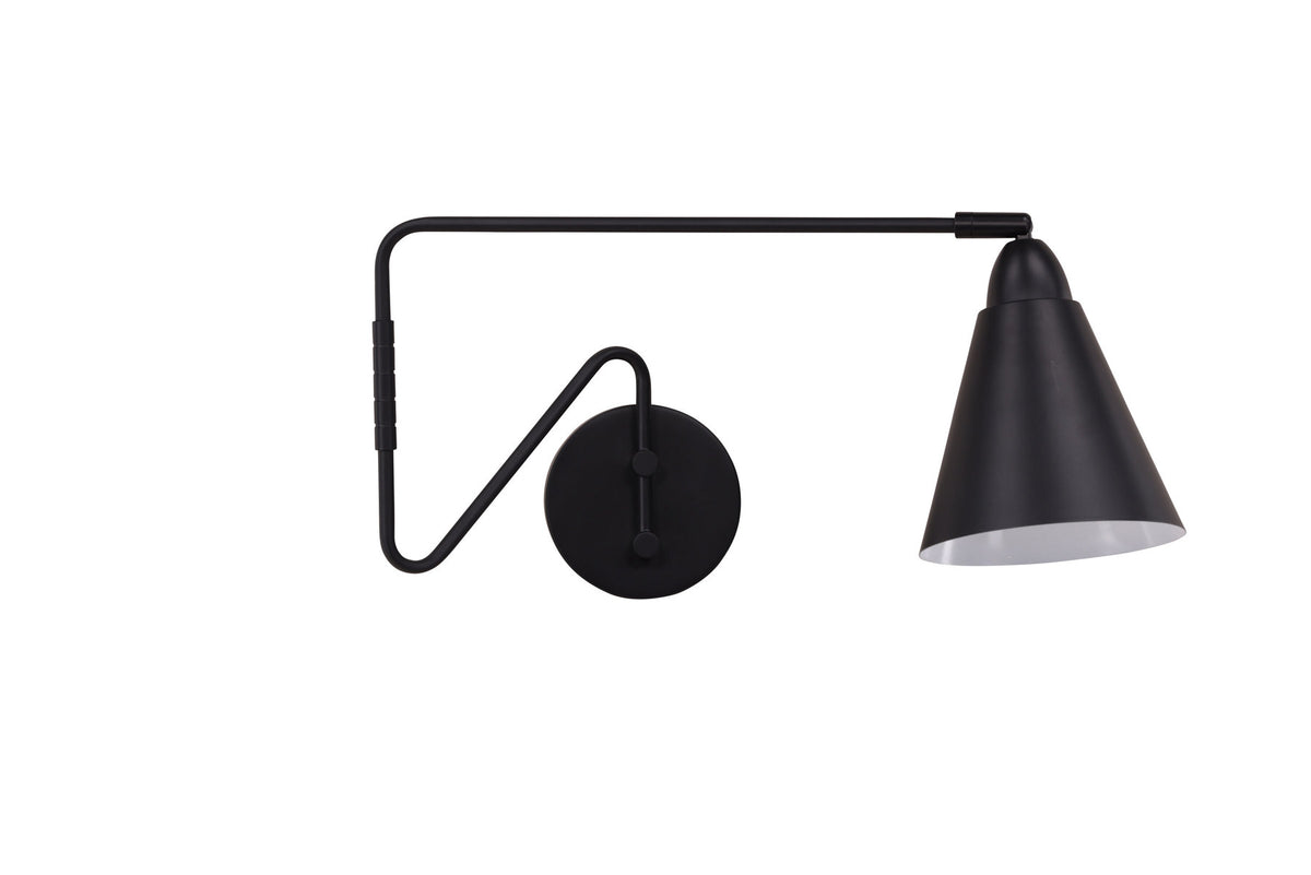 Amicola Wandleuchte in Schwarz präsentiert im Onlineshop von KAQTU Design AG. Wandleuchte ist von Venture Home