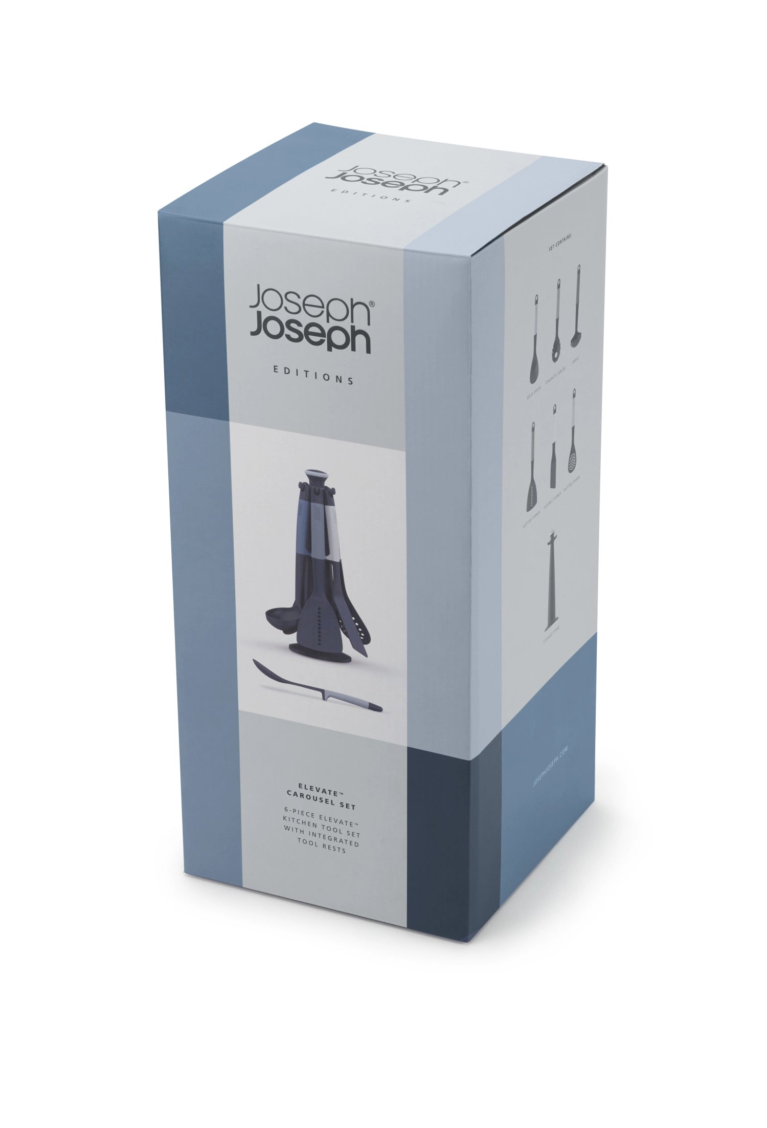 Vielseitiges 7-teiliges Kochlöffel-Set Elevate Sky von Joseph Joseph, ideal für alle Kochliebhaber, mit ansprechendem Design und praktischen Funktionen.