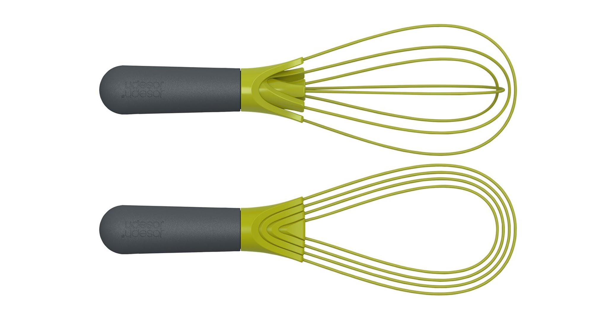 Der innovative Twist Schneebesen von Joseph Joseph vereint Funktionalität und Design für müheloses Rühren und Schlagen in der Küche.