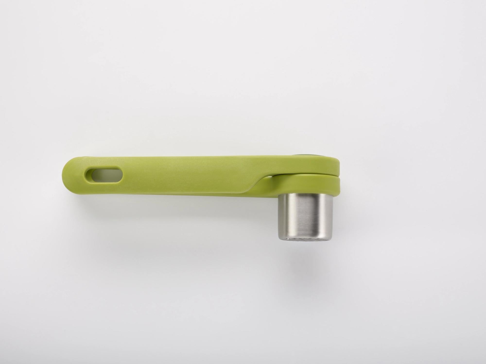 Die Helix Knoblauchpresse von Joseph Joseph vereinfacht das Zerkleinern von Knoblauch. Kompakt, ergonomisch und spülmaschinenfest – ein Must-Have für jede Küche!