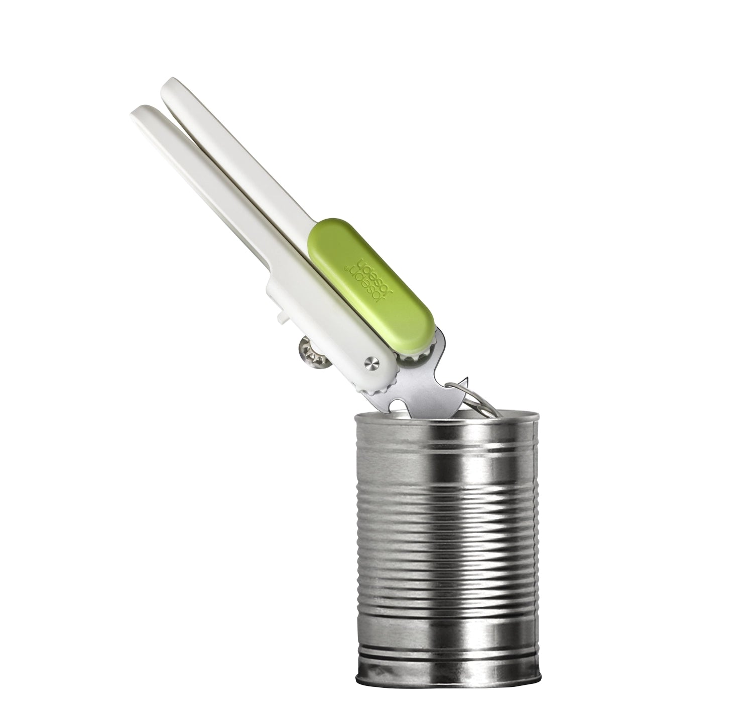 Der vielseitige Joseph Joseph Pivot 3-in-1 Dosenöffner kombiniert Dosen-, Flaschen- und Gläseröffner in einem eleganten Design – perfekt für effizientes Kochen.